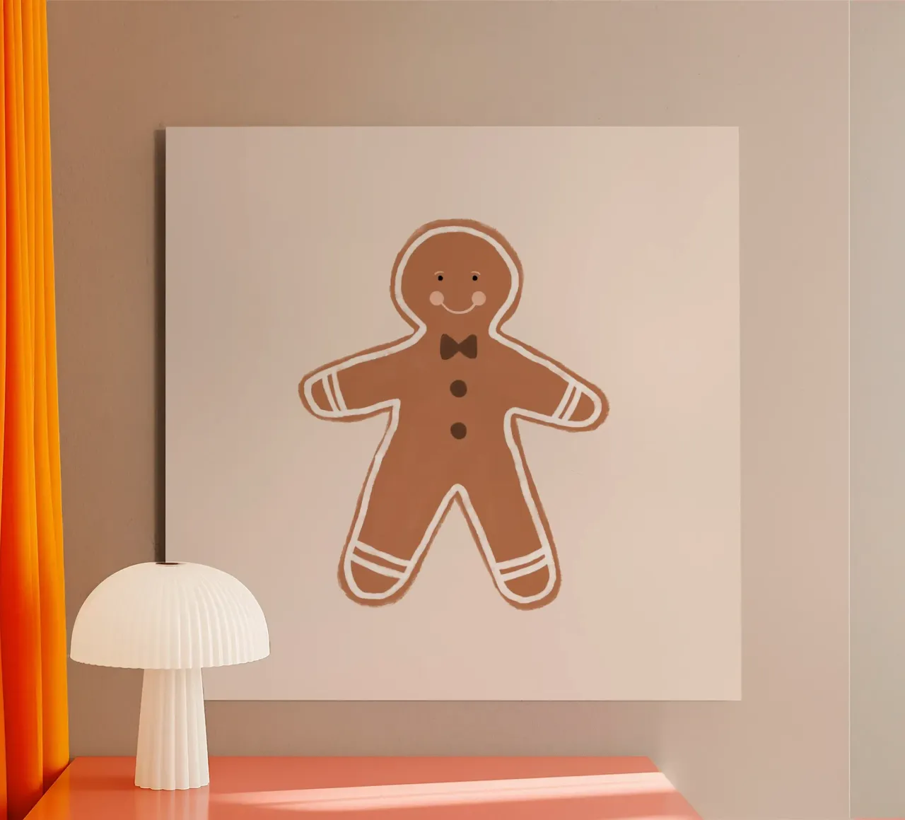 Blush Gingerbread Man forex plate by Orara Studio