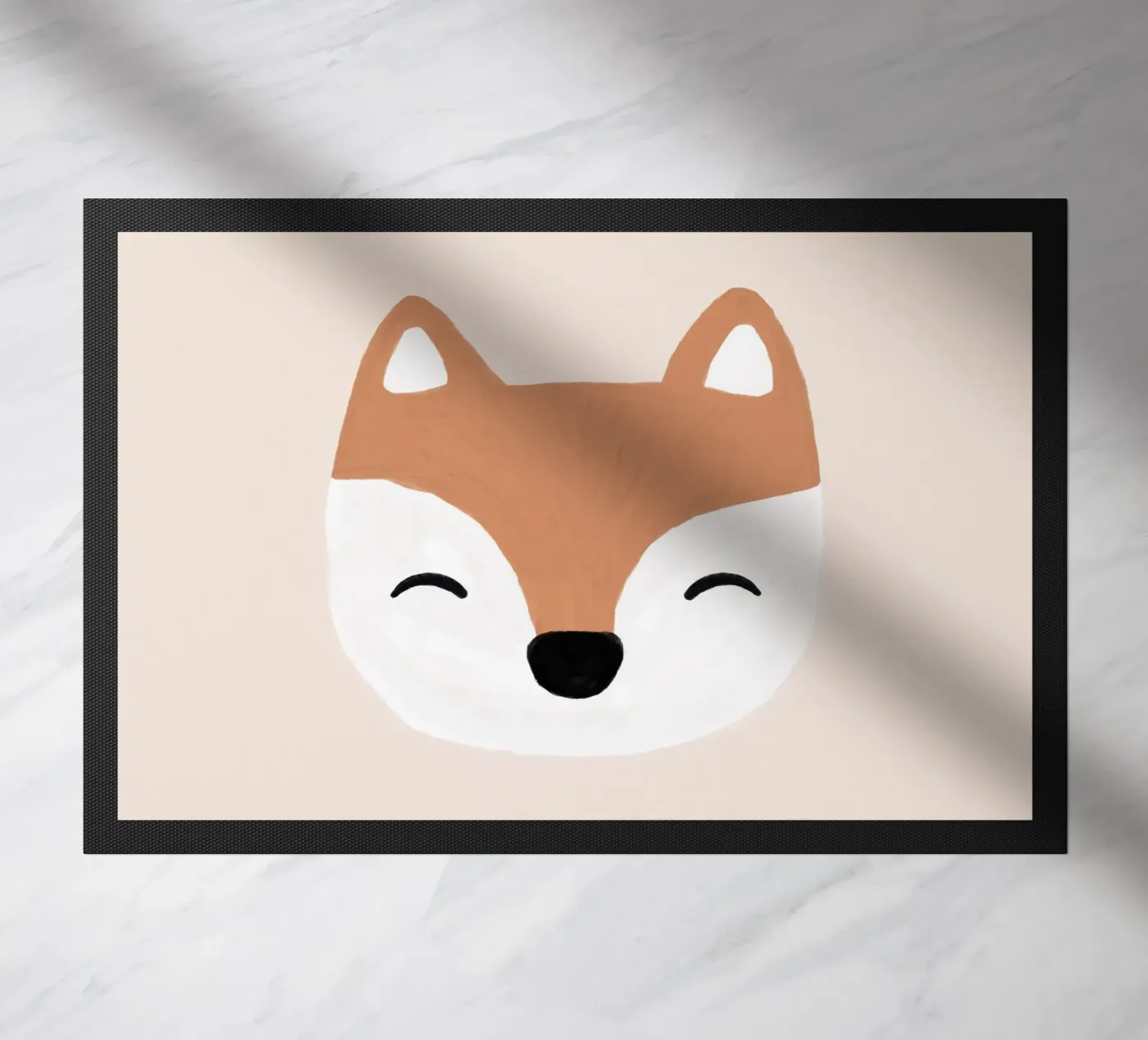 Blozende vos deurmat van Orara Studio