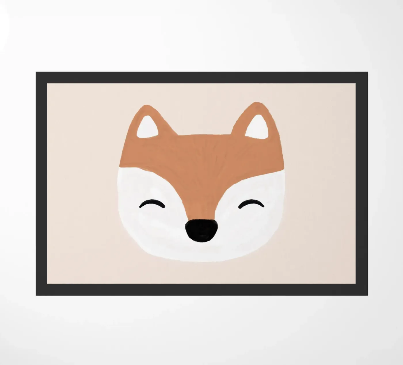 Blozende vos deurmat van Orara Studio