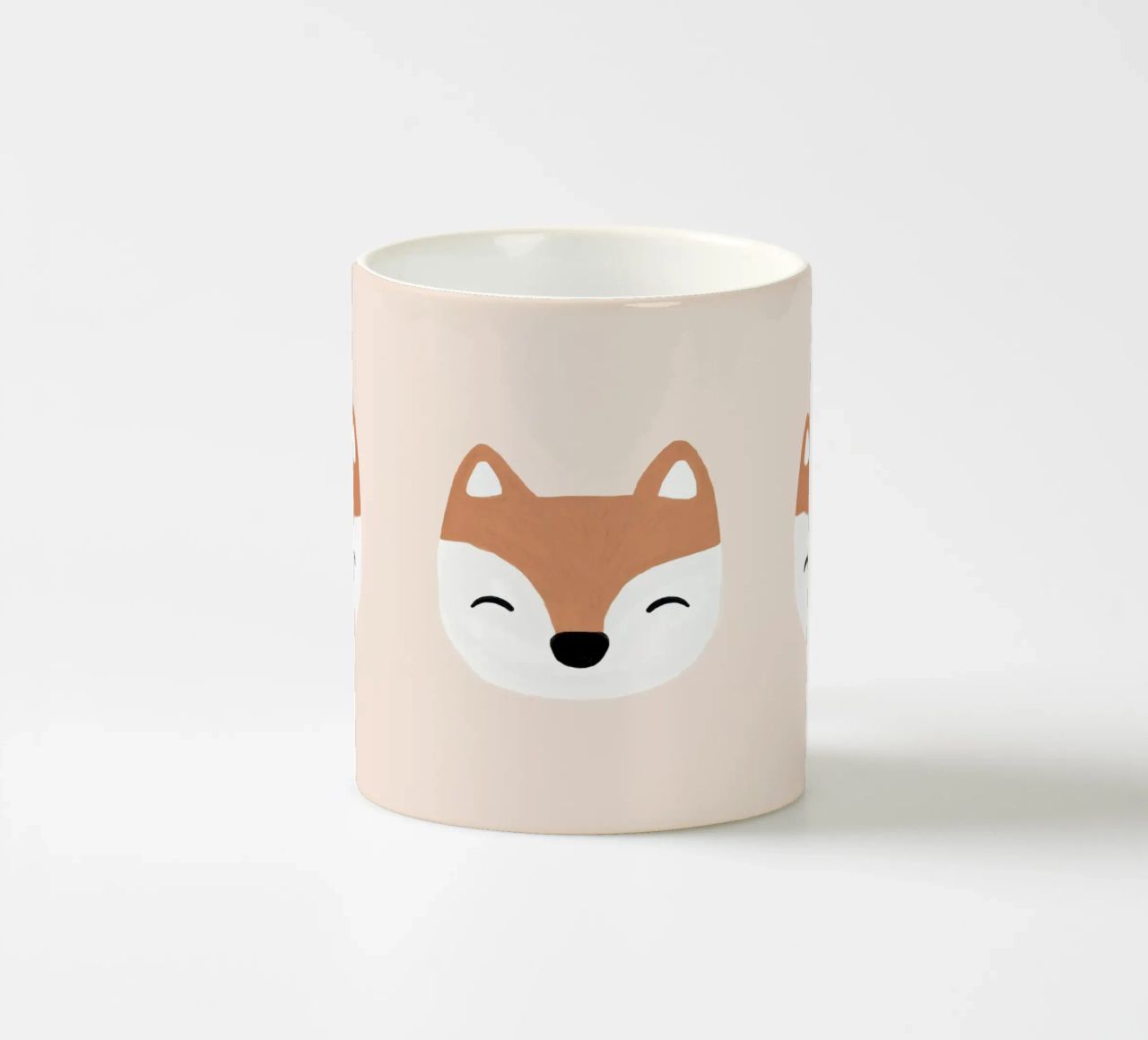 Volpe di colore rosso tazza in ceramica da Orara Studio