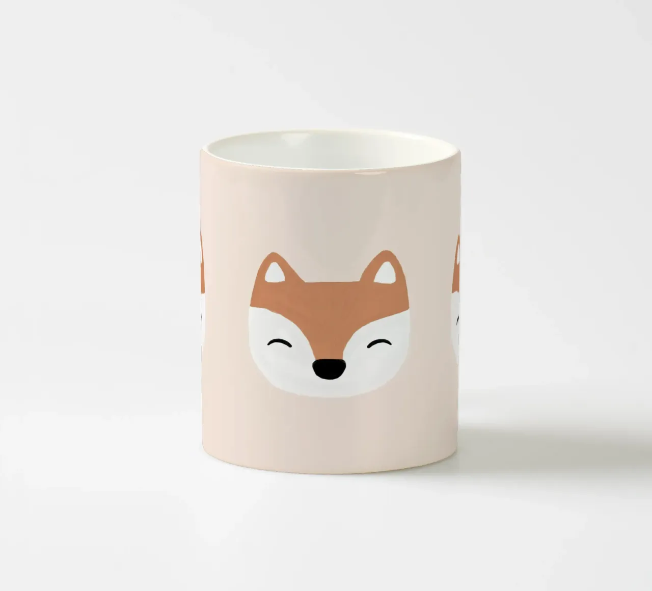 Blush Fox ceramic mug by Orara Studio
