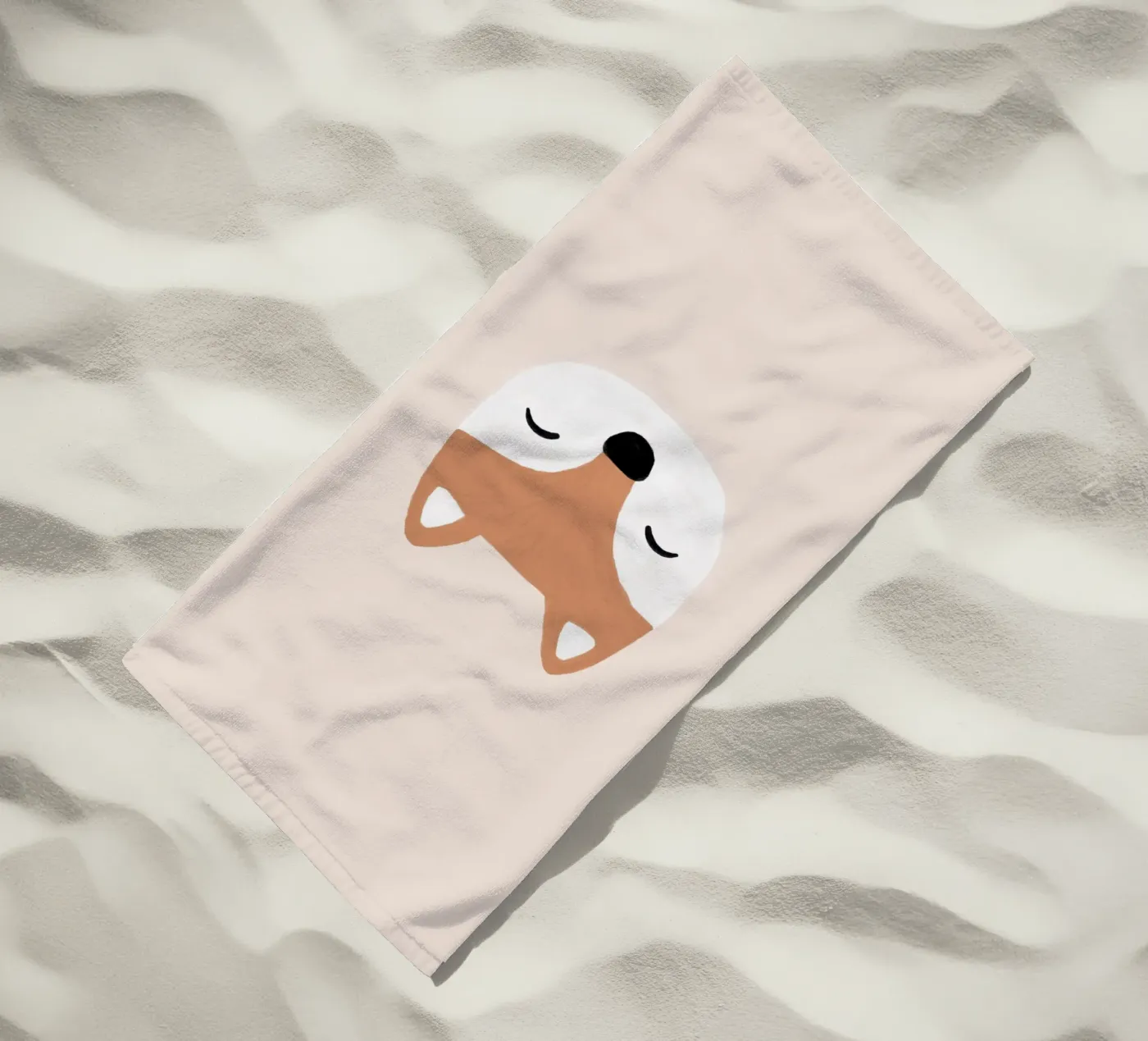 Blush Fox Strandtuch von Orara Studio