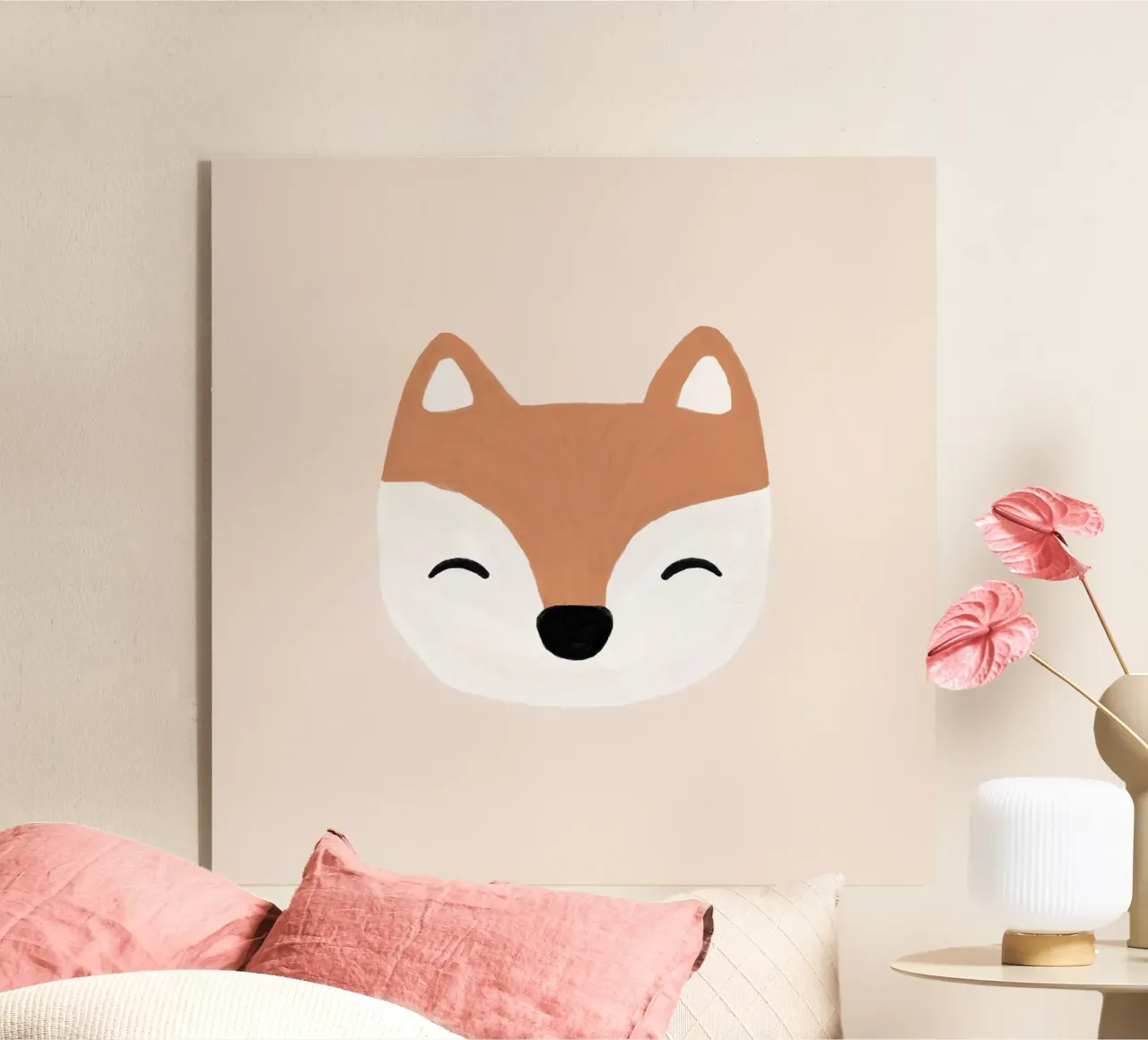 Blush Fox plexiglas de Orara Studio