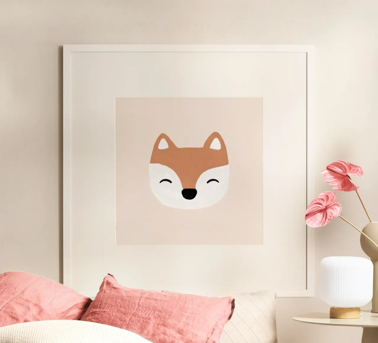 Blush Fox poster by Orara Studio