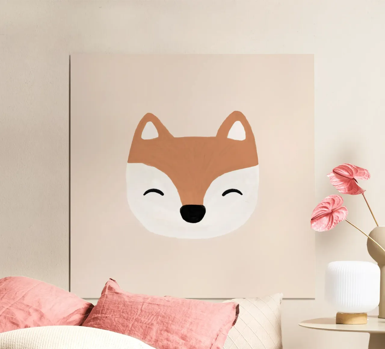 Blush Fox poster by Orara Studio