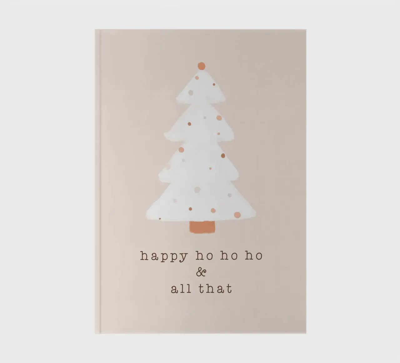 Blush Happy Ho Ho & All That notebook by Orara Studio