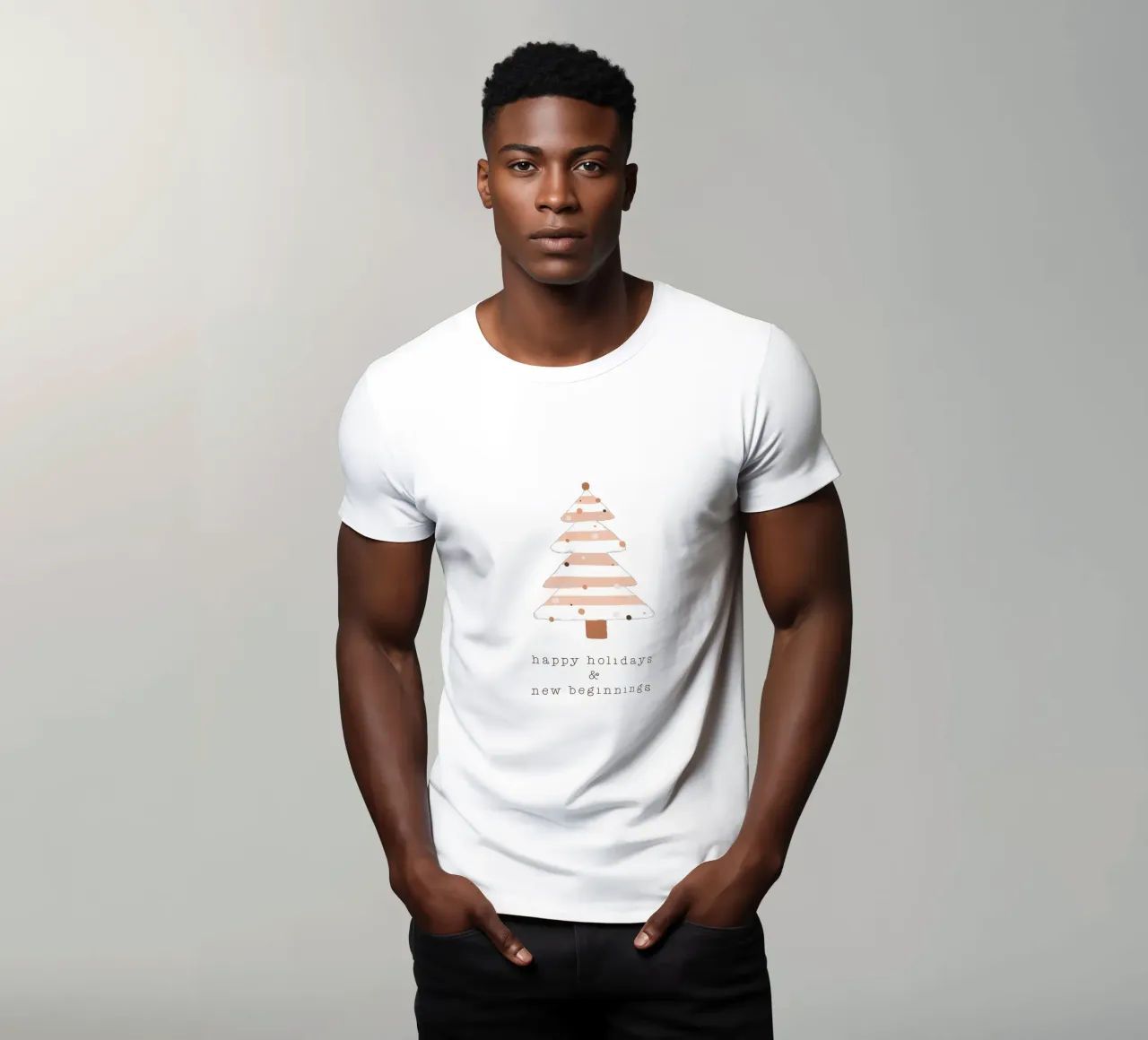 Blush Happy Ho Ho Ho & All That t-shirt da Orara Studio