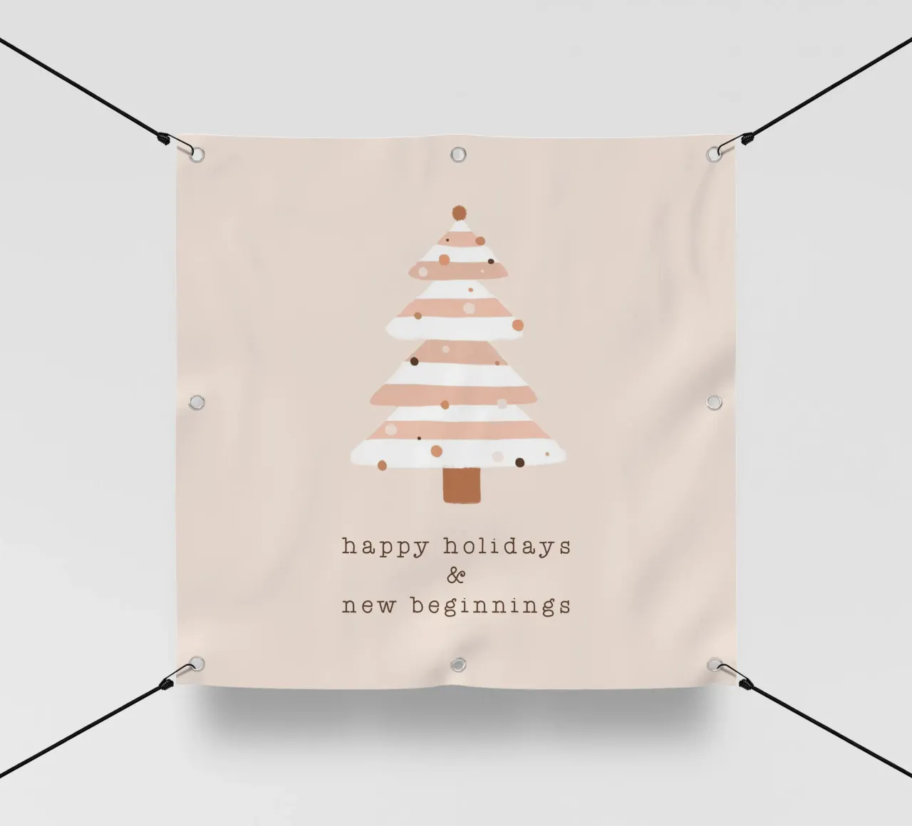 Blush Happy Ho Ho Ho & All That telo in pvc da Orara Studio