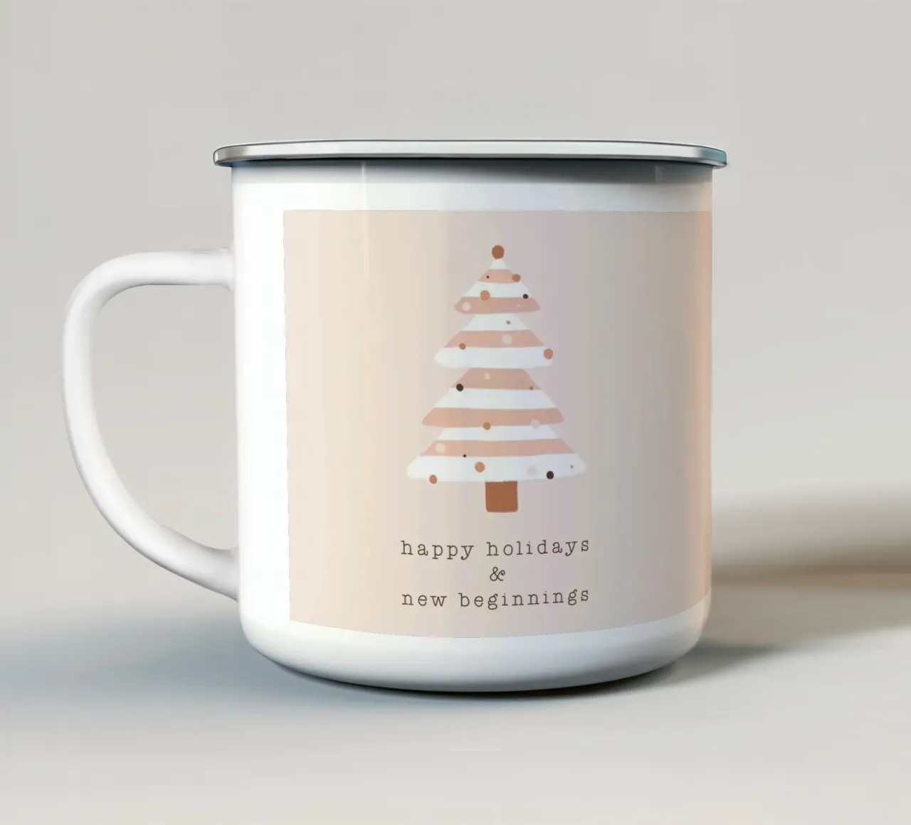 Blush Happy Ho Ho Ho & All That tazza in smalto da Orara Studio