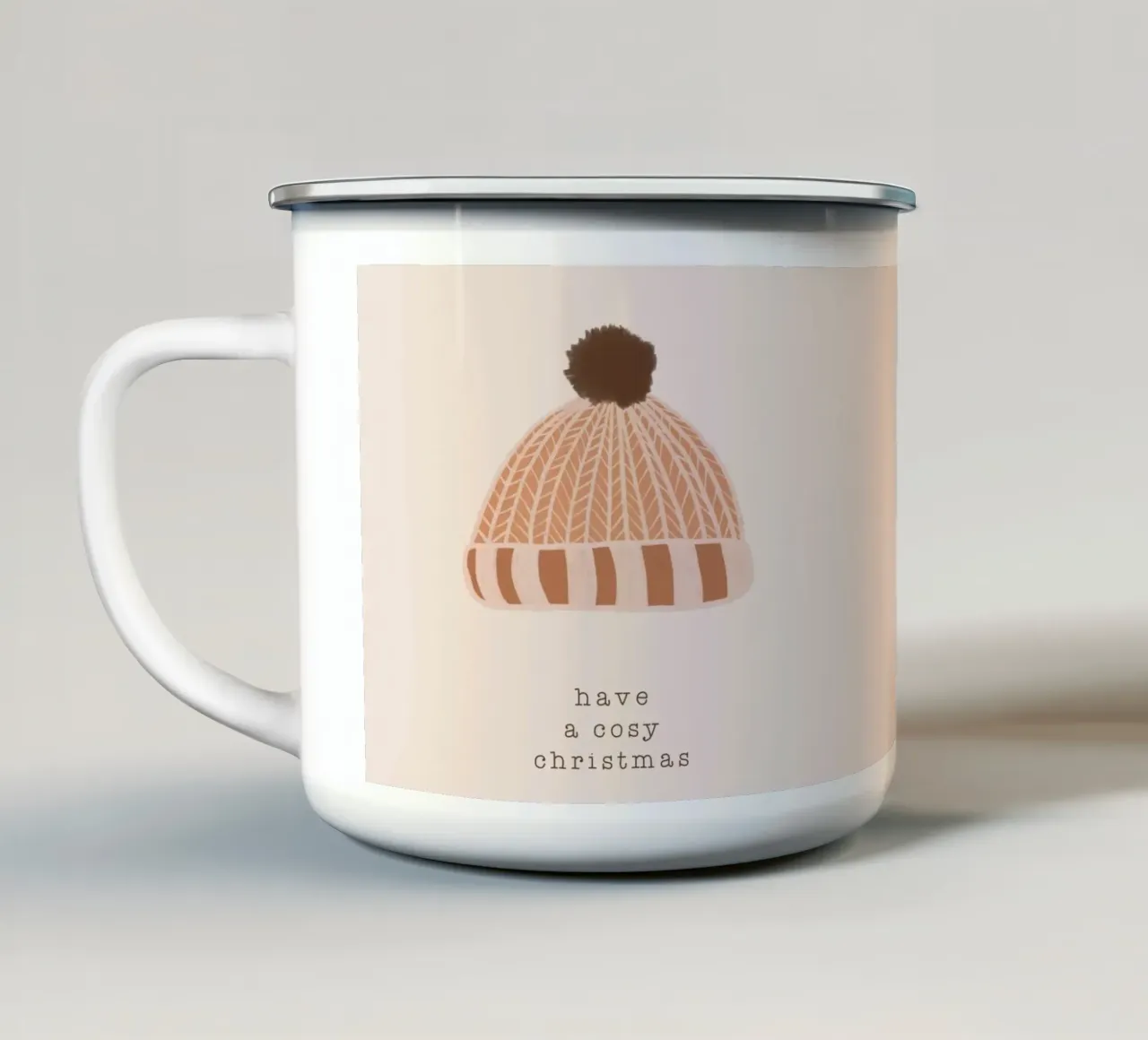 Blush - Un Natale accogliente tazza in smalto da Orara Studio
