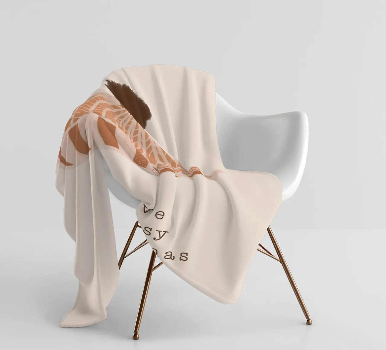 Blush - Un Natale accogliente coperta in pile da Orara Studio