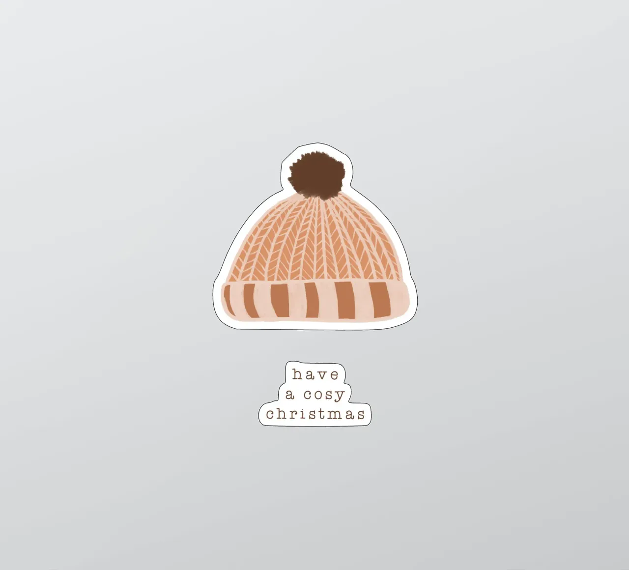 Blush Have A Cosy Christmas sticker by Orara Studio