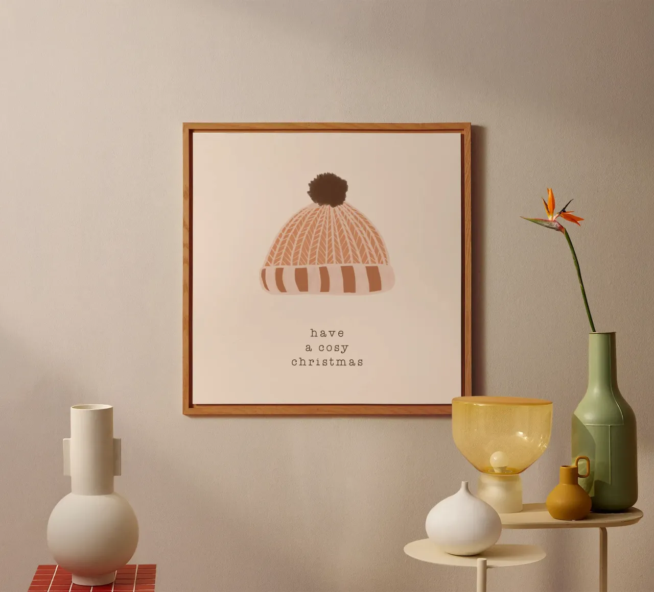 Blush - Un Natale accogliente alluminio dibond da Orara Studio