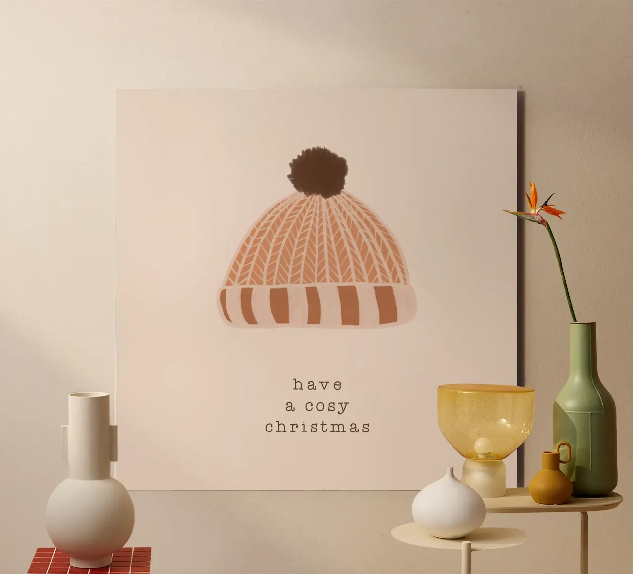 Blush - Un Natale accogliente alluminio dibond da Orara Studio