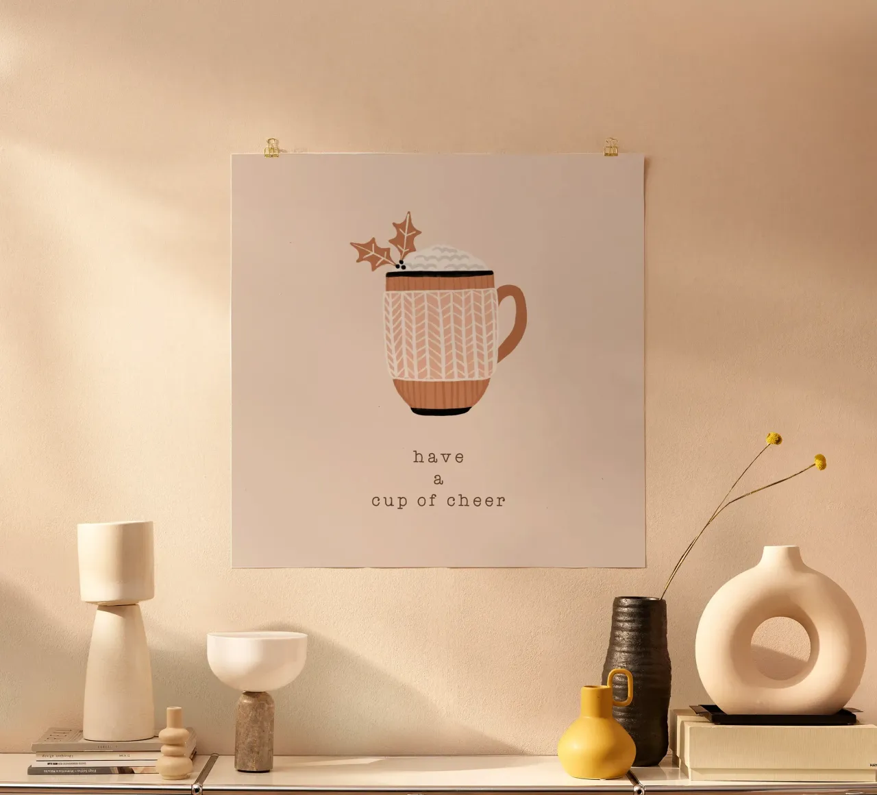 Blush Have A Cup Of Cheer poster da Orara Studio