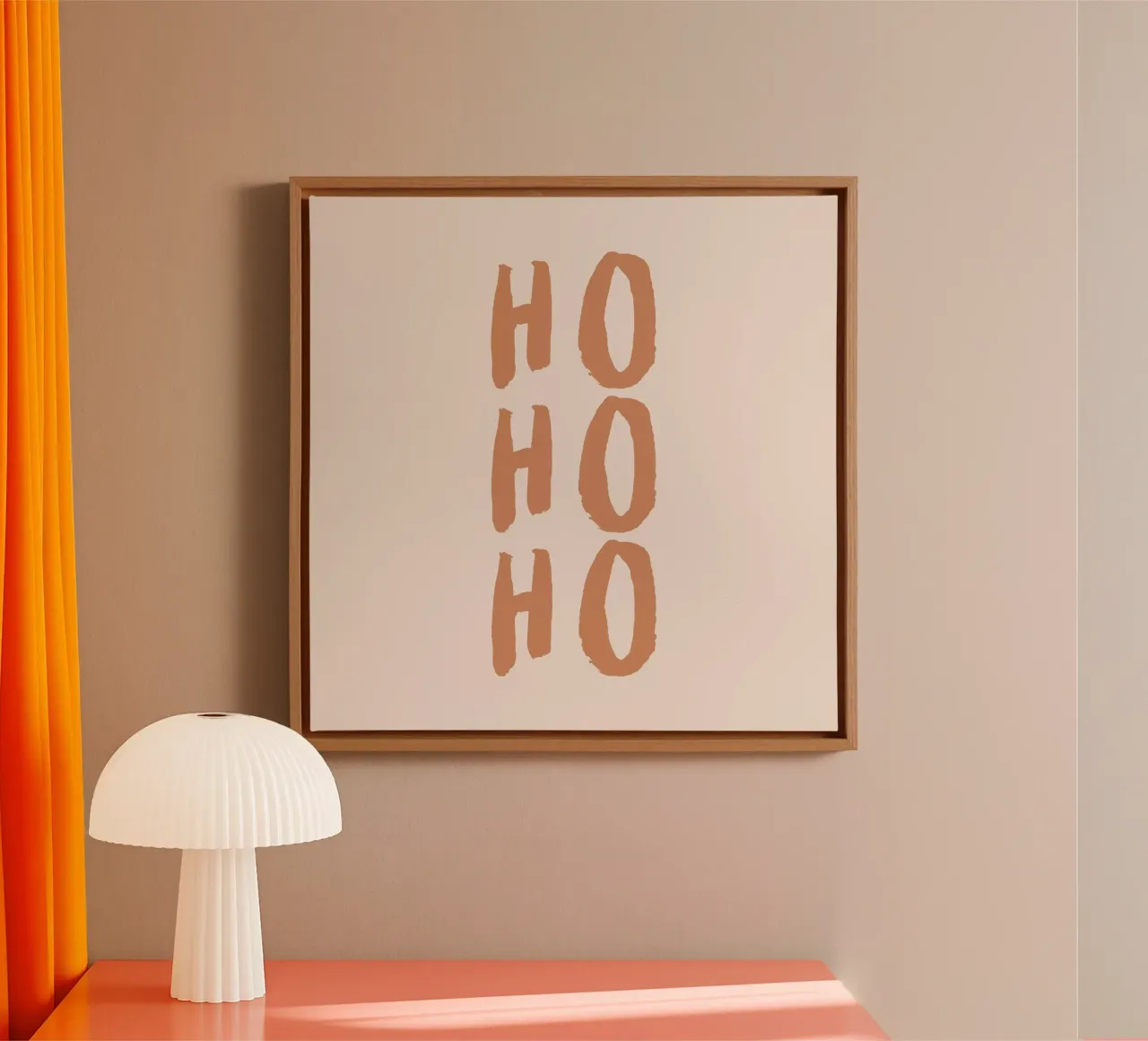 Blush Ho Ho canvas by Orara Studio