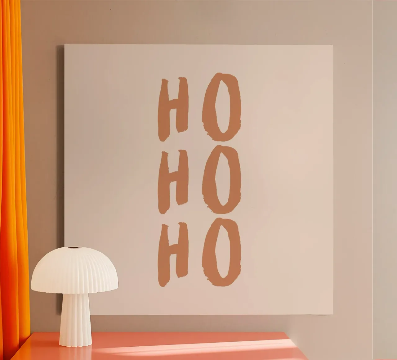 Blush Ho Ho canvas by Orara Studio
