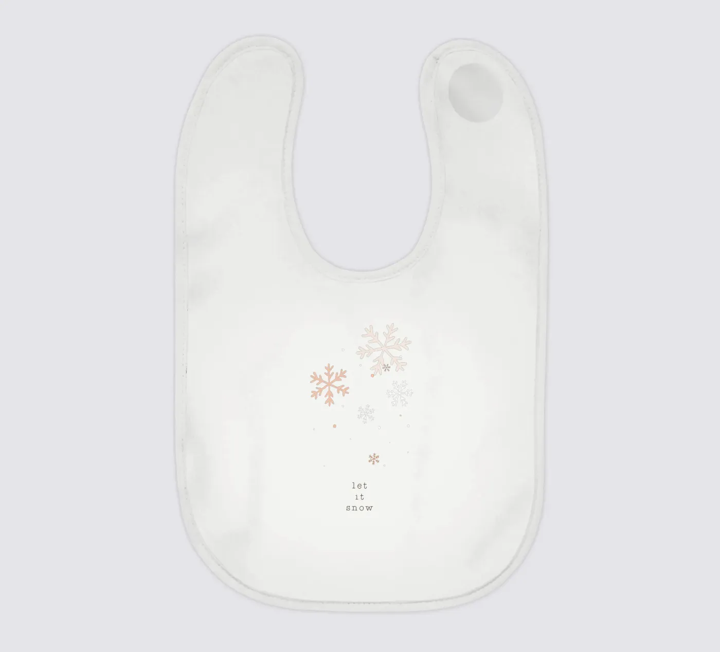 Blush Let It Snow bavaglino da Orara Studio