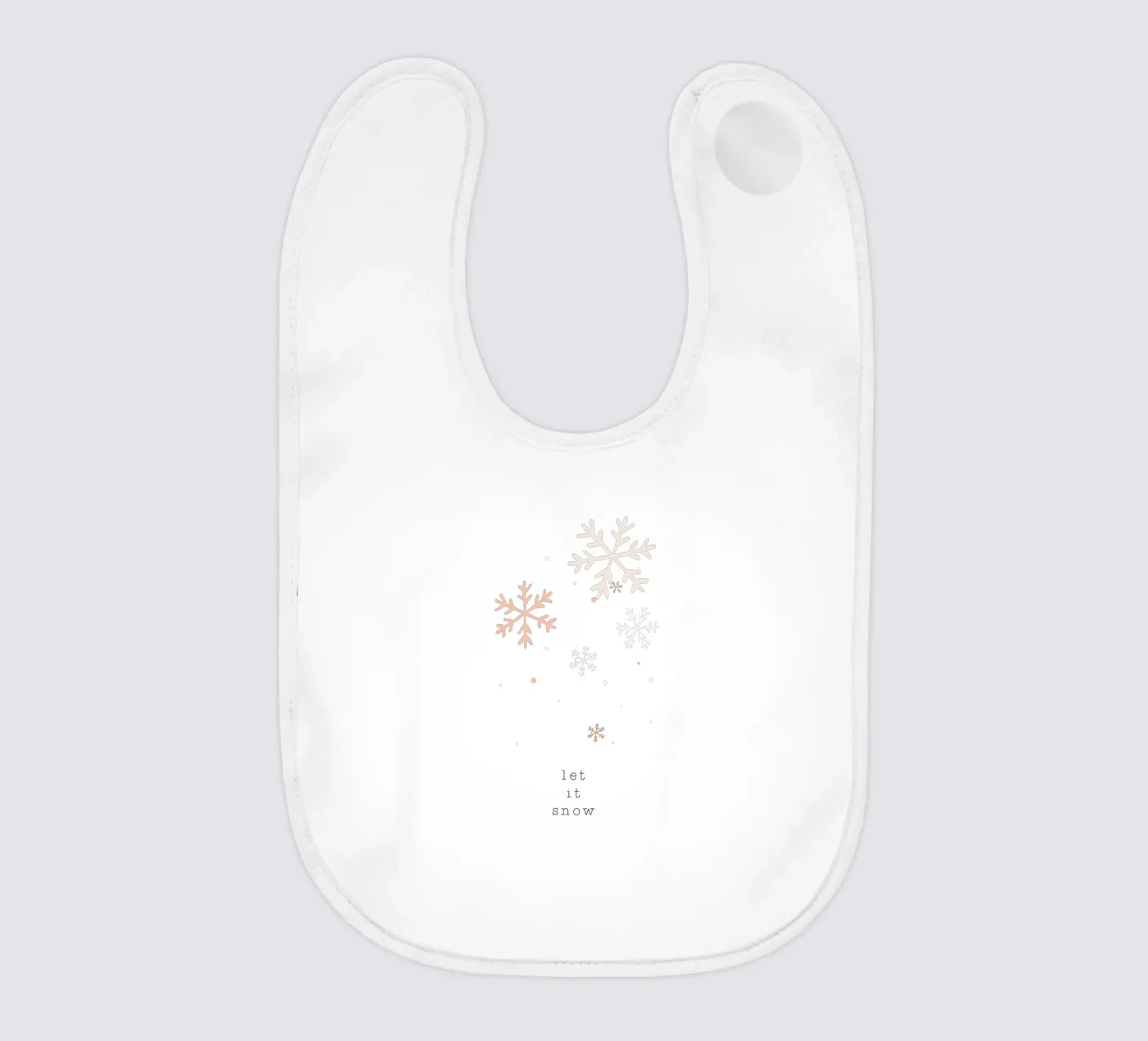 Blush Let It Snow bavaglino da Orara Studio