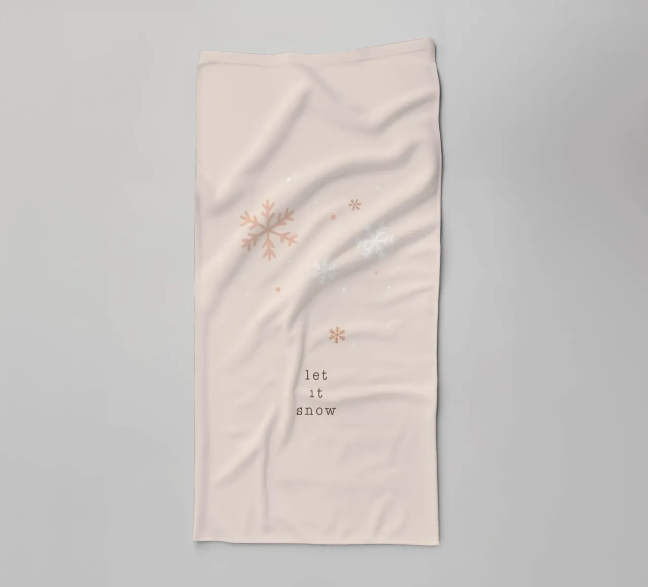 Blush Let It Snow asciugamano da bagno da Orara Studio