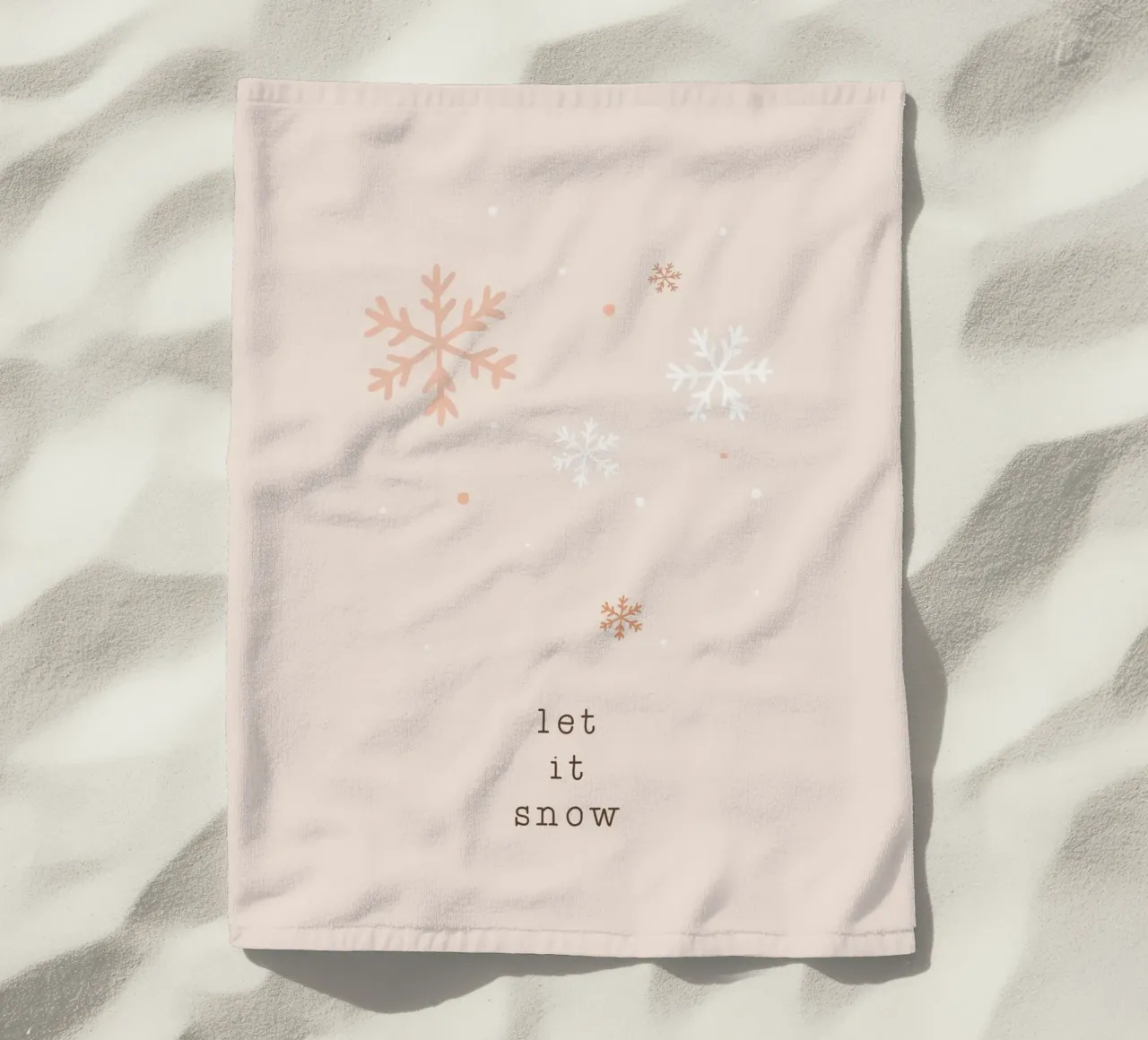 Blush Let It Snow telo mare da Orara Studio