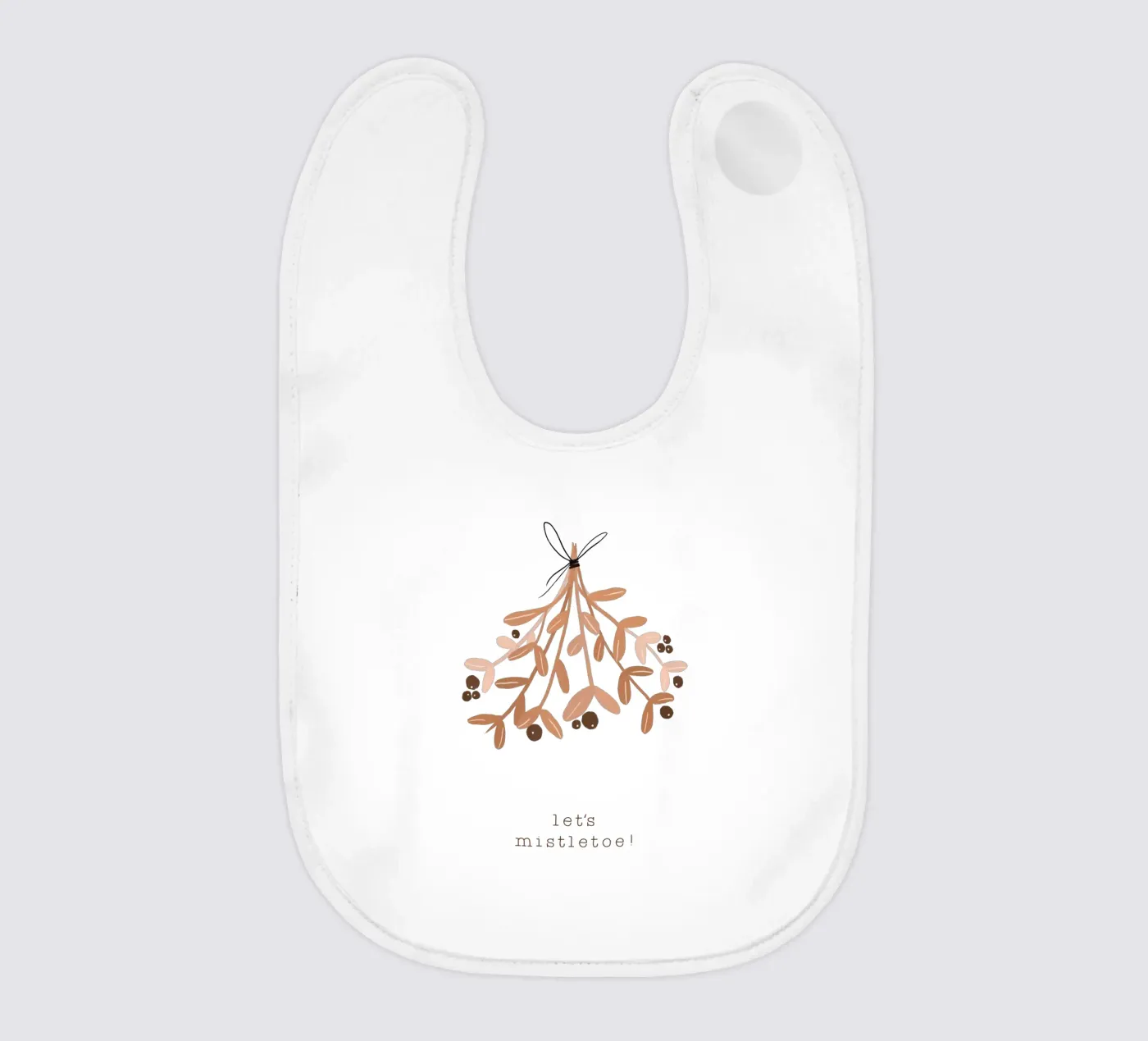 Blush Let's Mistletoe bavaglino da Orara Studio
