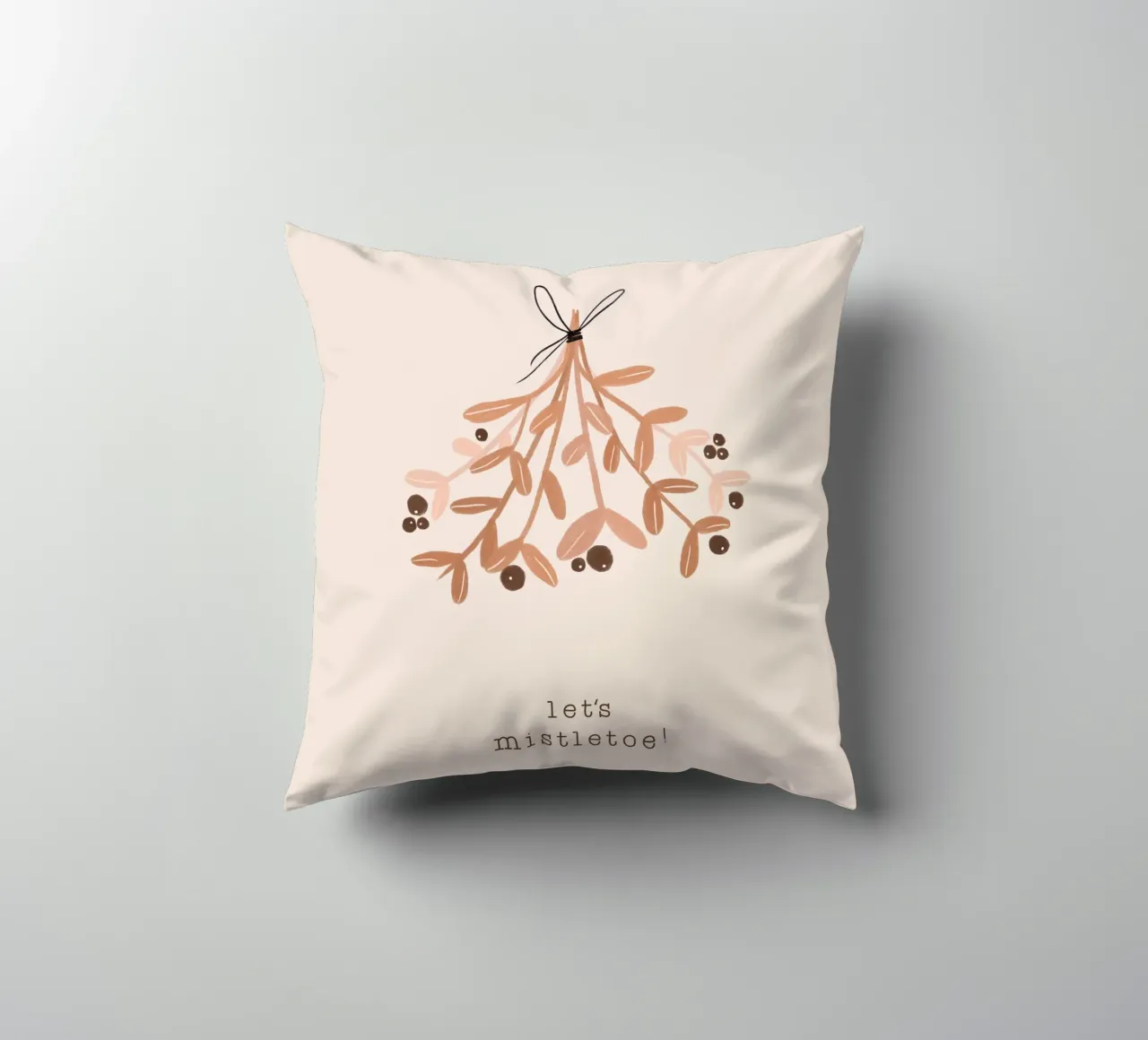Blush Let's Mistletoe cuscino da Orara Studio