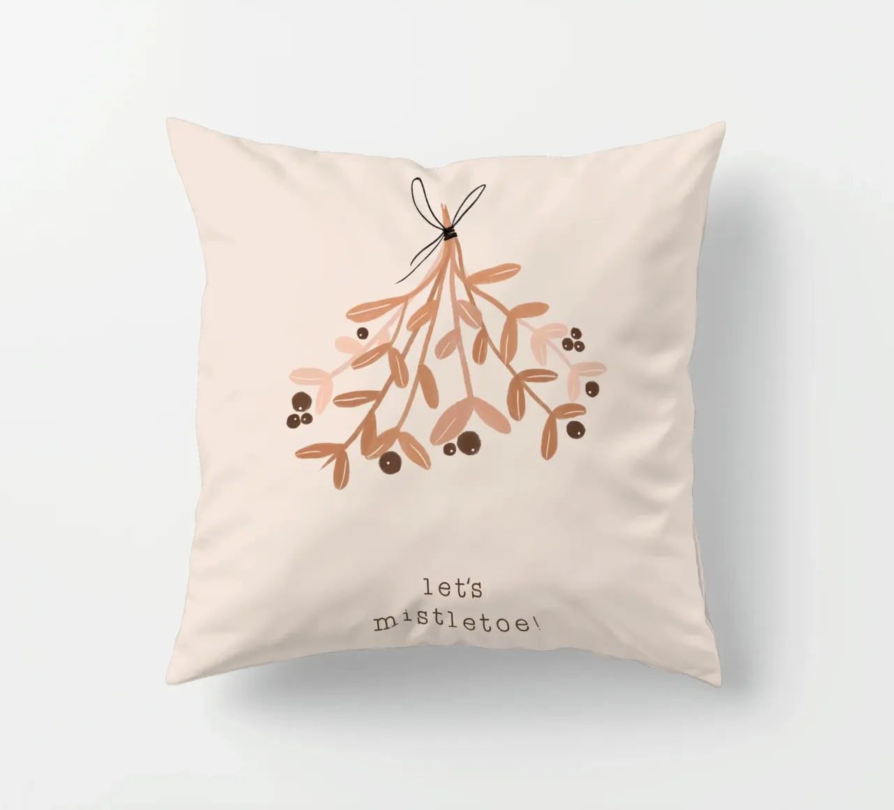 Blush Let's Mistletoe cuscino da Orara Studio