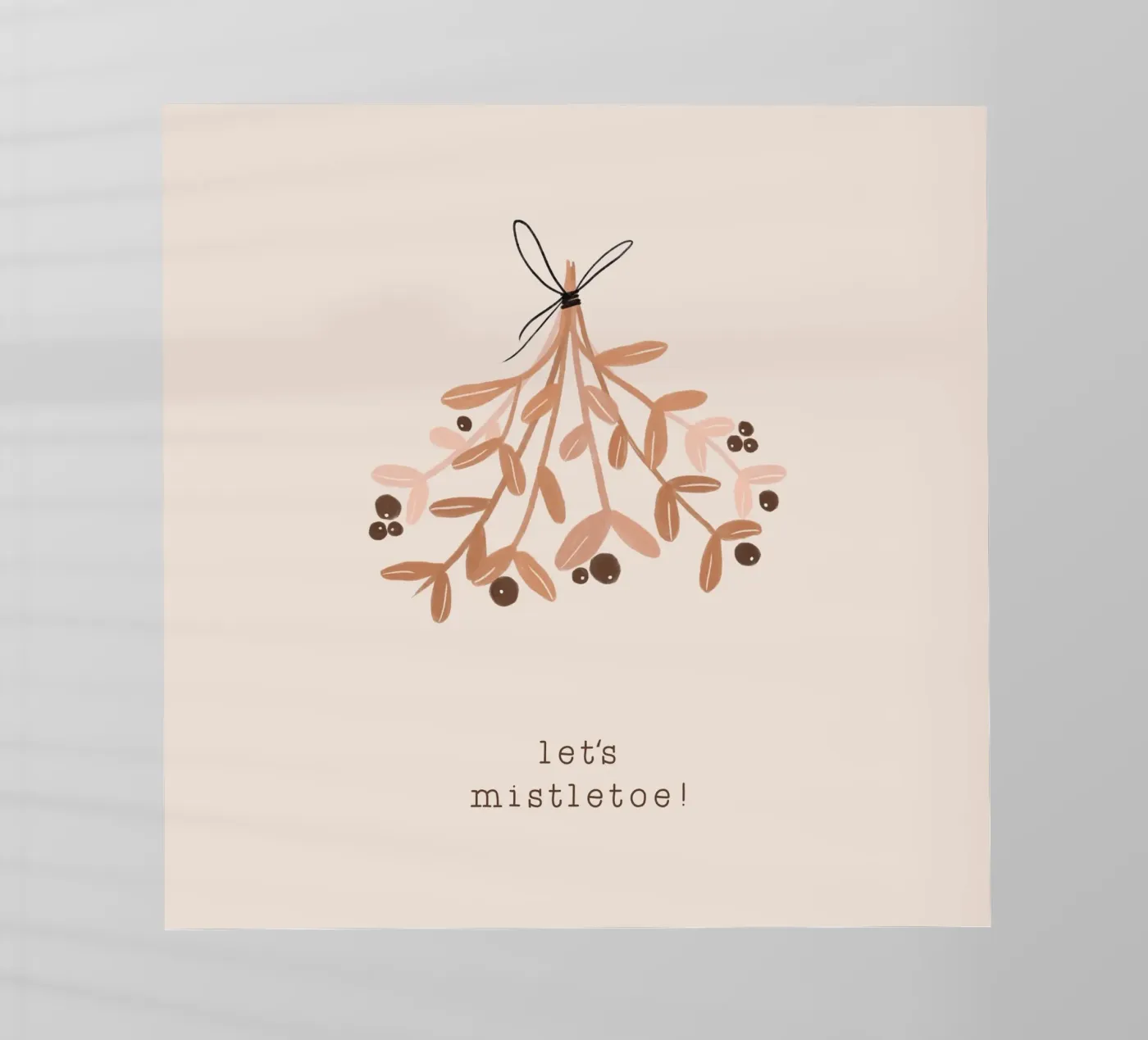 Blush Let's Mistletoe backlit film by Orara Studio