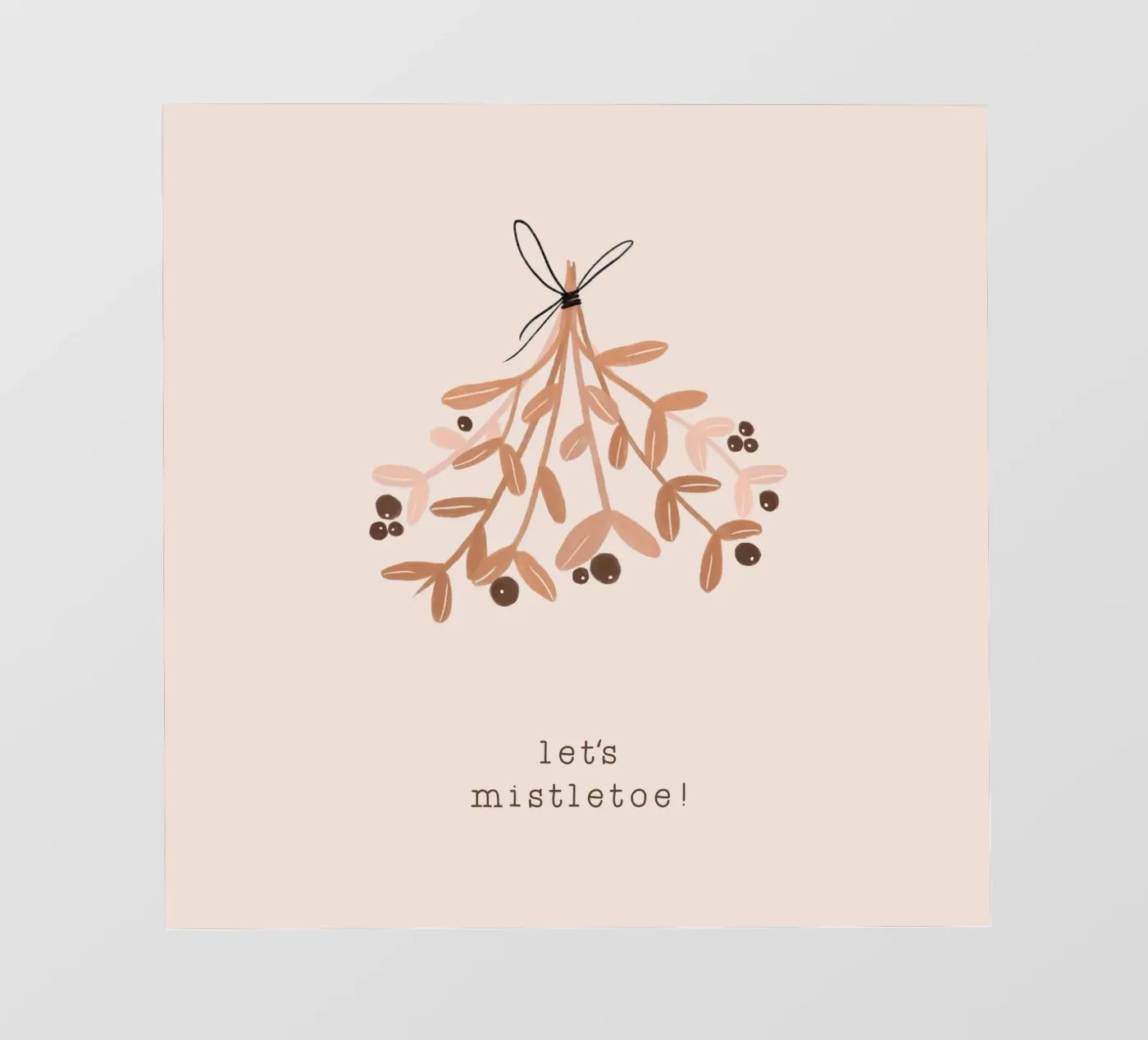 Blush Let's Mistletoe Backlit Folie von Orara Studio