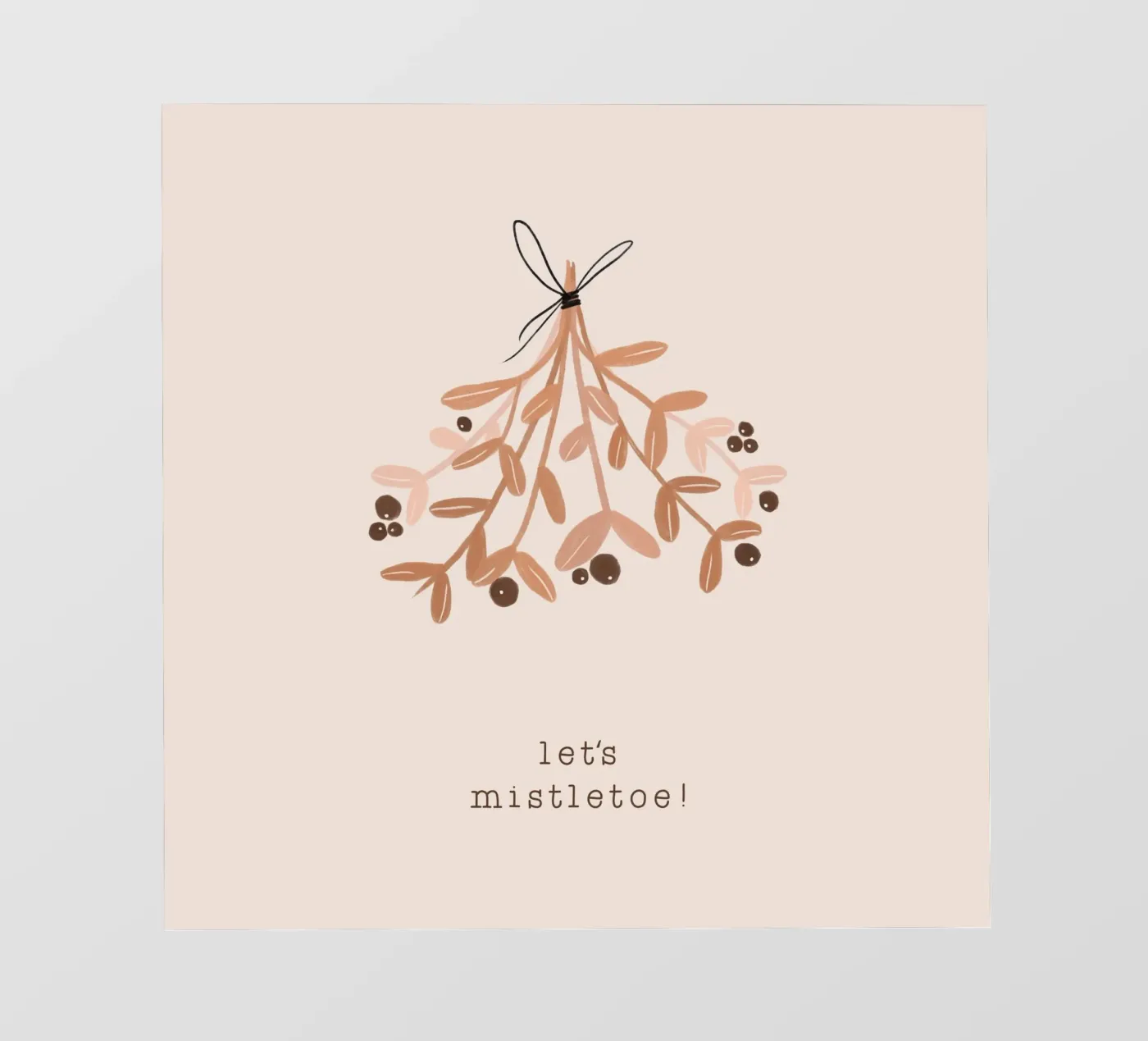 Blush Let's Mistletoe backlit film by Orara Studio