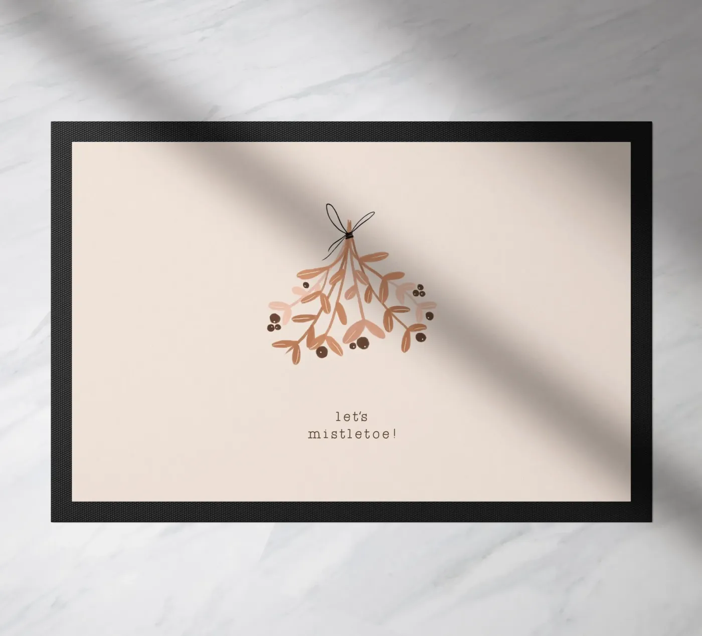 Blush Maretak deurmat van Orara Studio