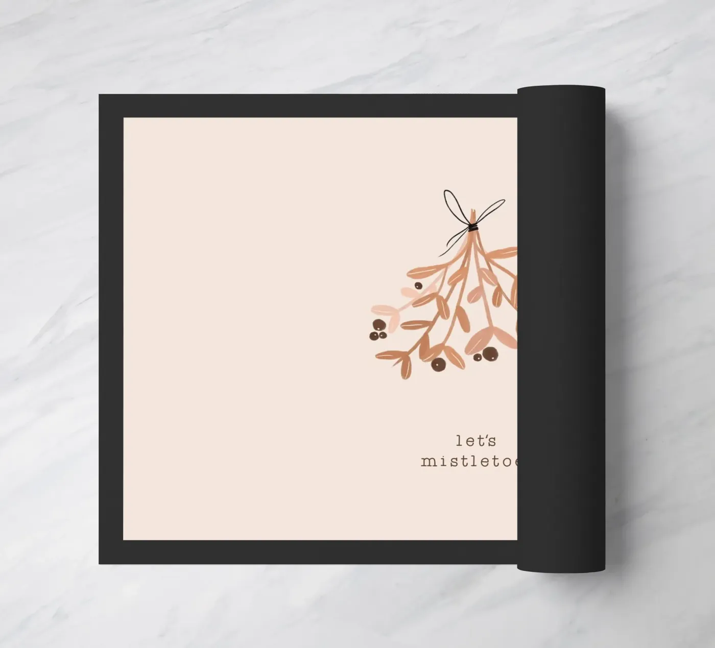 Blush Maretak deurmat van Orara Studio