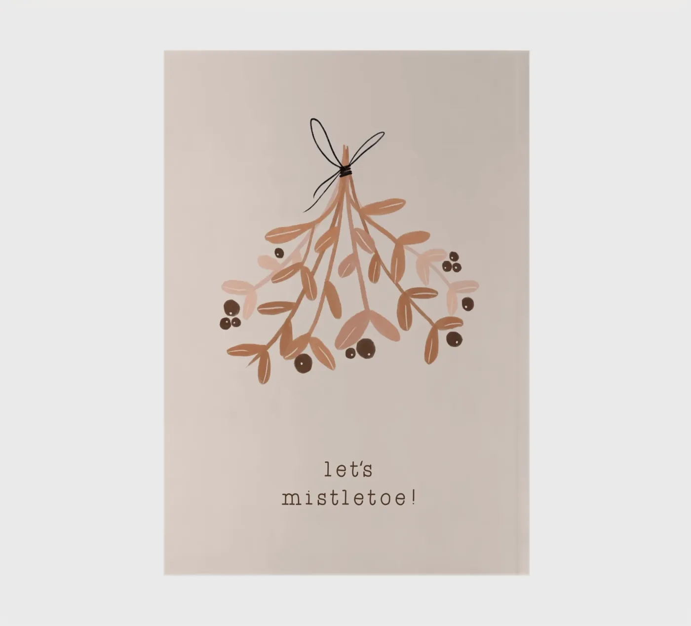 Blush Let's Mistletoe carnet de Orara Studio