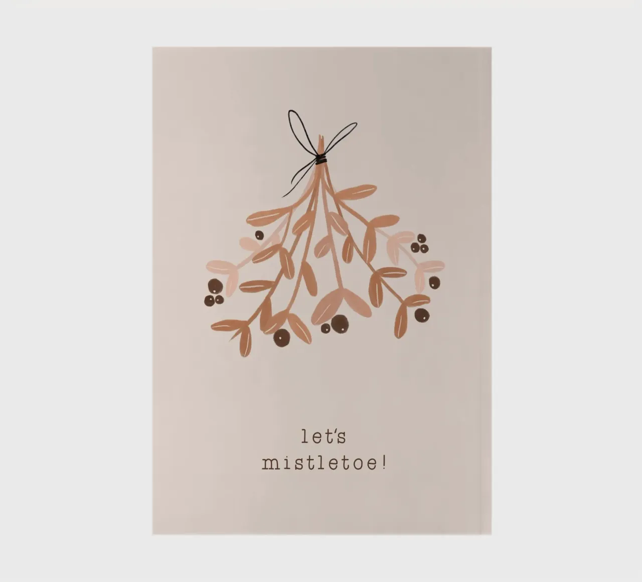 Blush Let's Mistletoe notebook by Orara Studio