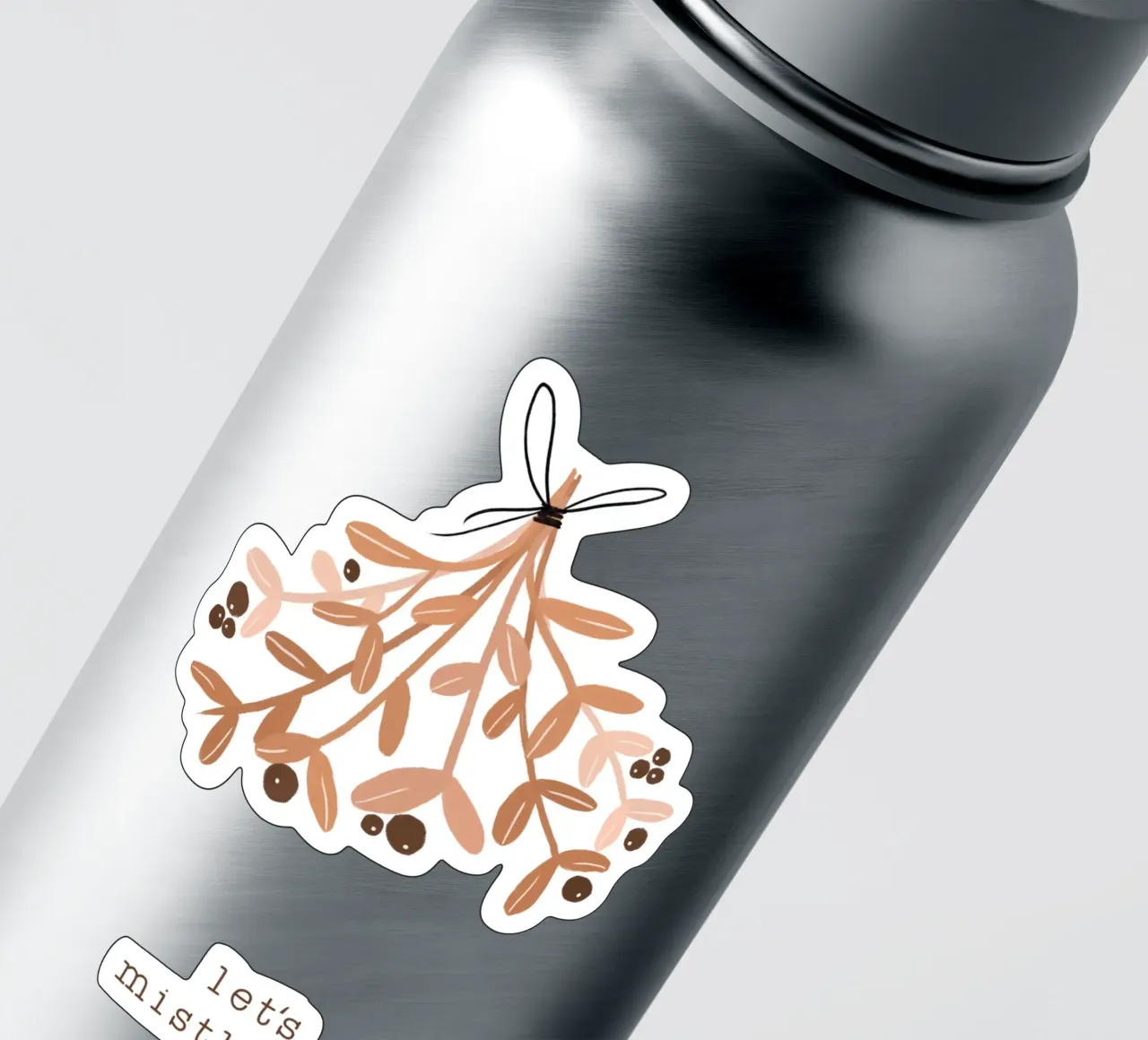 Blush Let's Mistletoe sticker by Orara Studio