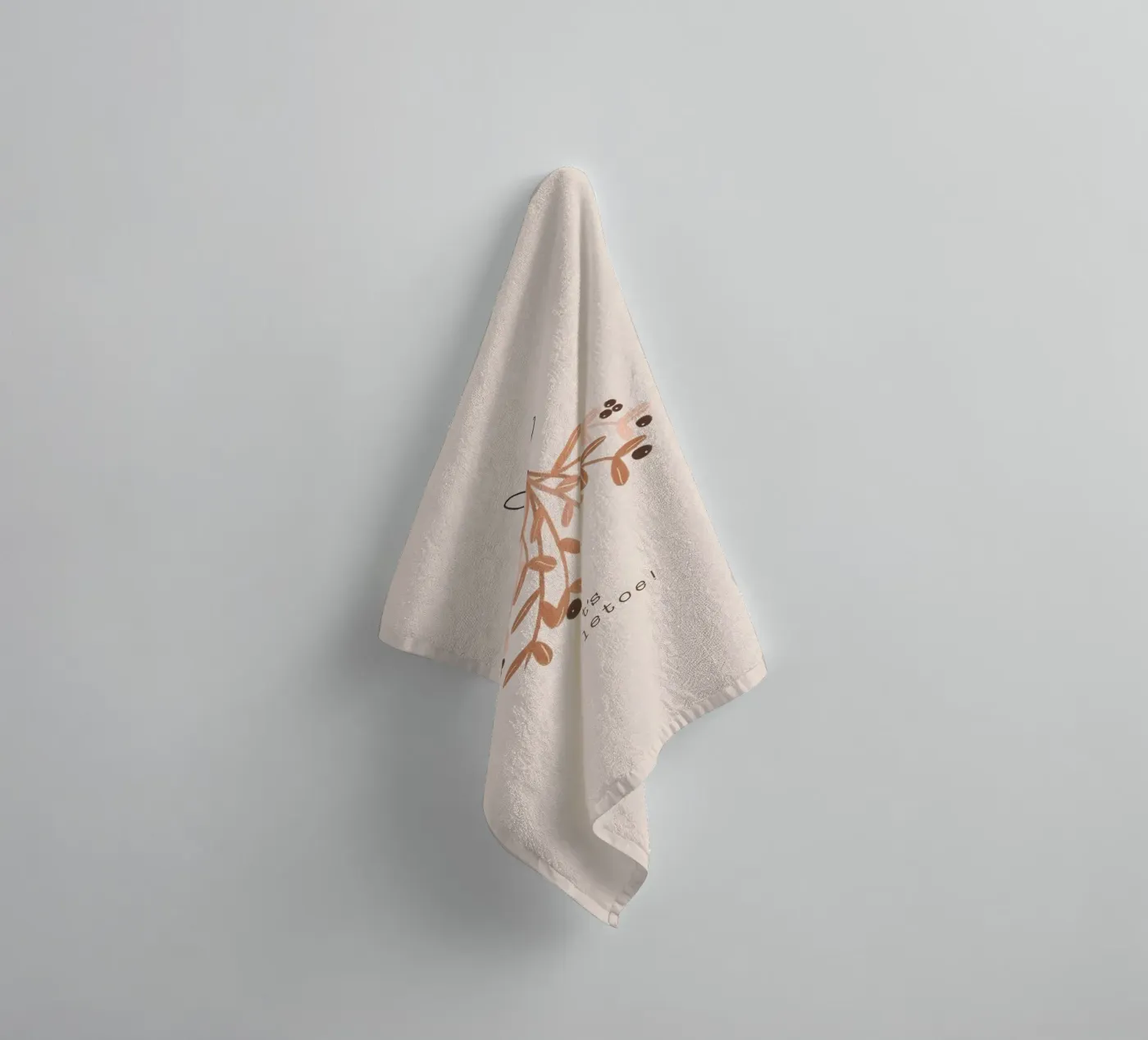 Blush Let's Mistletoe badhanddoek van Orara Studio
