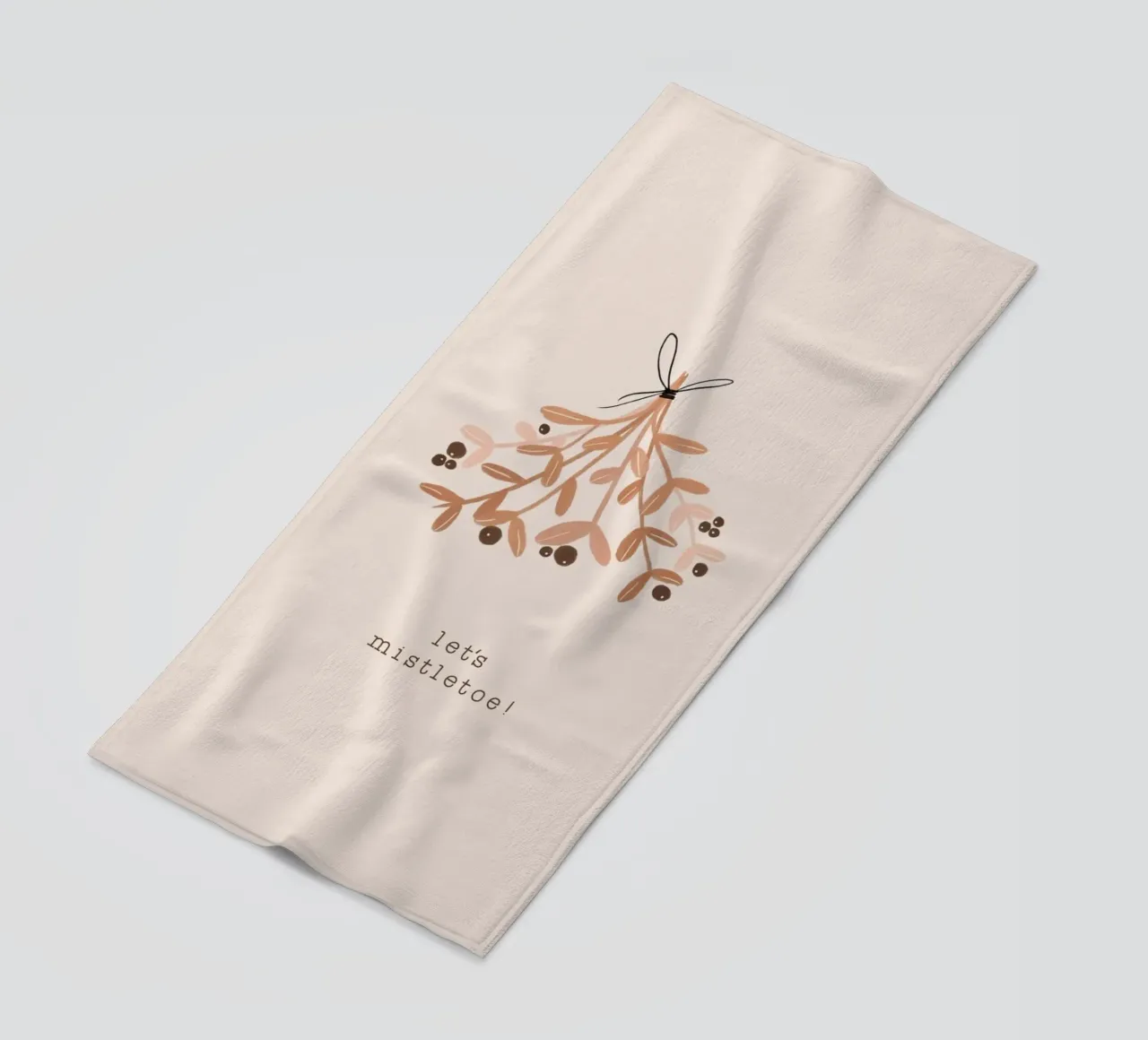 Blush Let's Mistletoe serviette de plage de Orara Studio