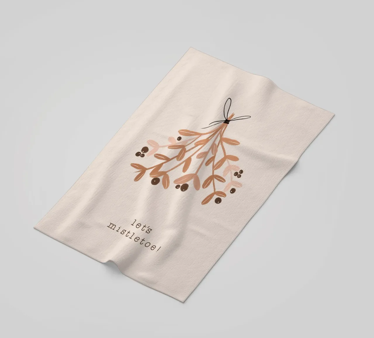 Blush Let's Mistletoe serviette de plage de Orara Studio