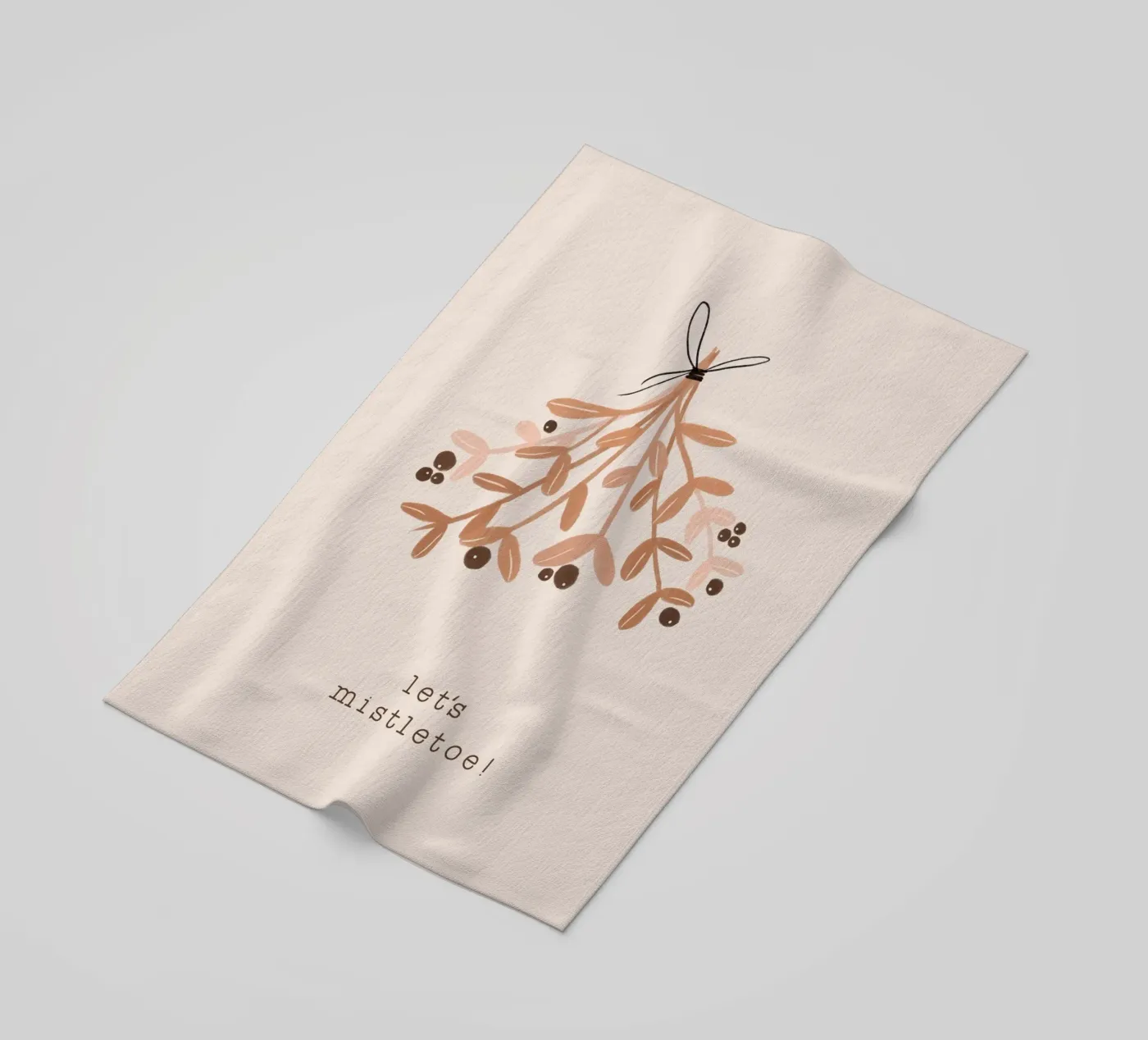 Blush Let's Mistletoe Strandtuch von Orara Studio