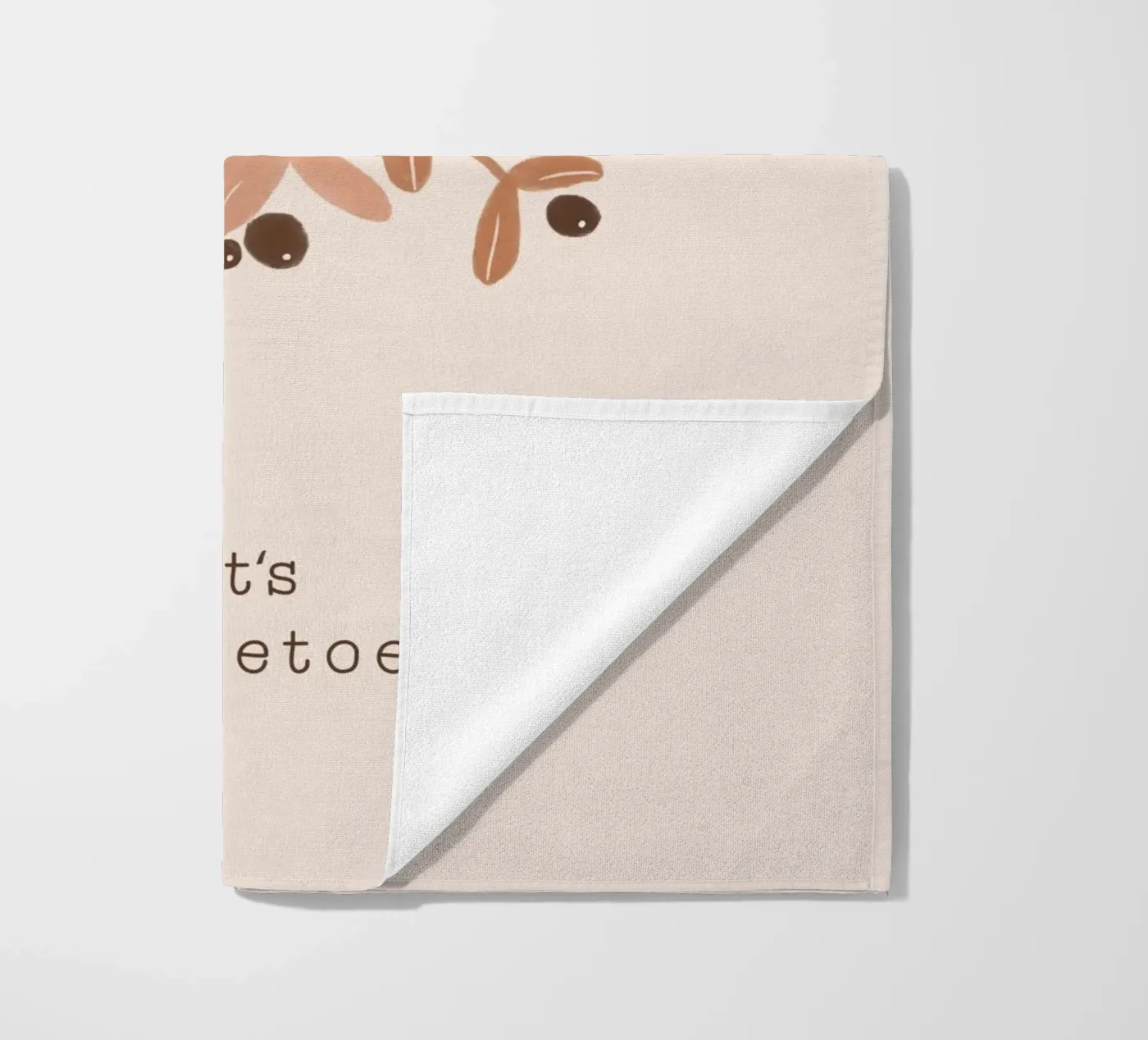 Blush Let's Mistletoe Strandtuch von Orara Studio