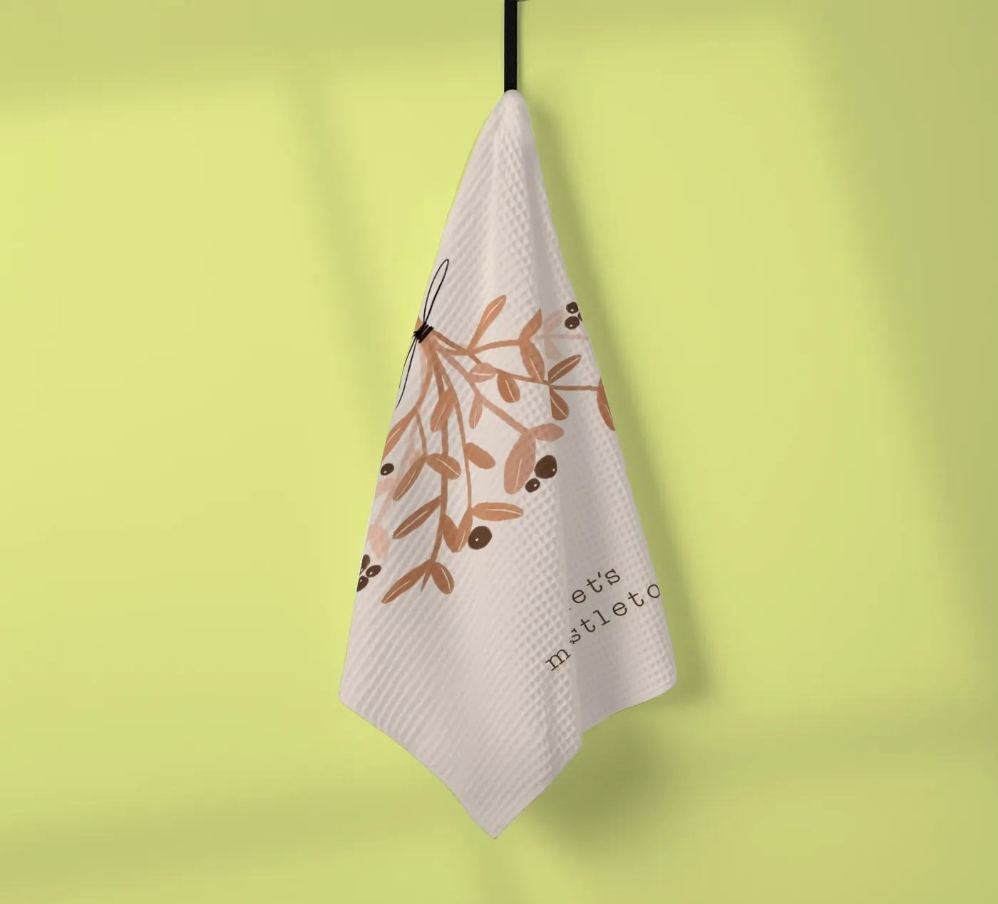 Blush Let's Mistletoe torchon de Orara Studio