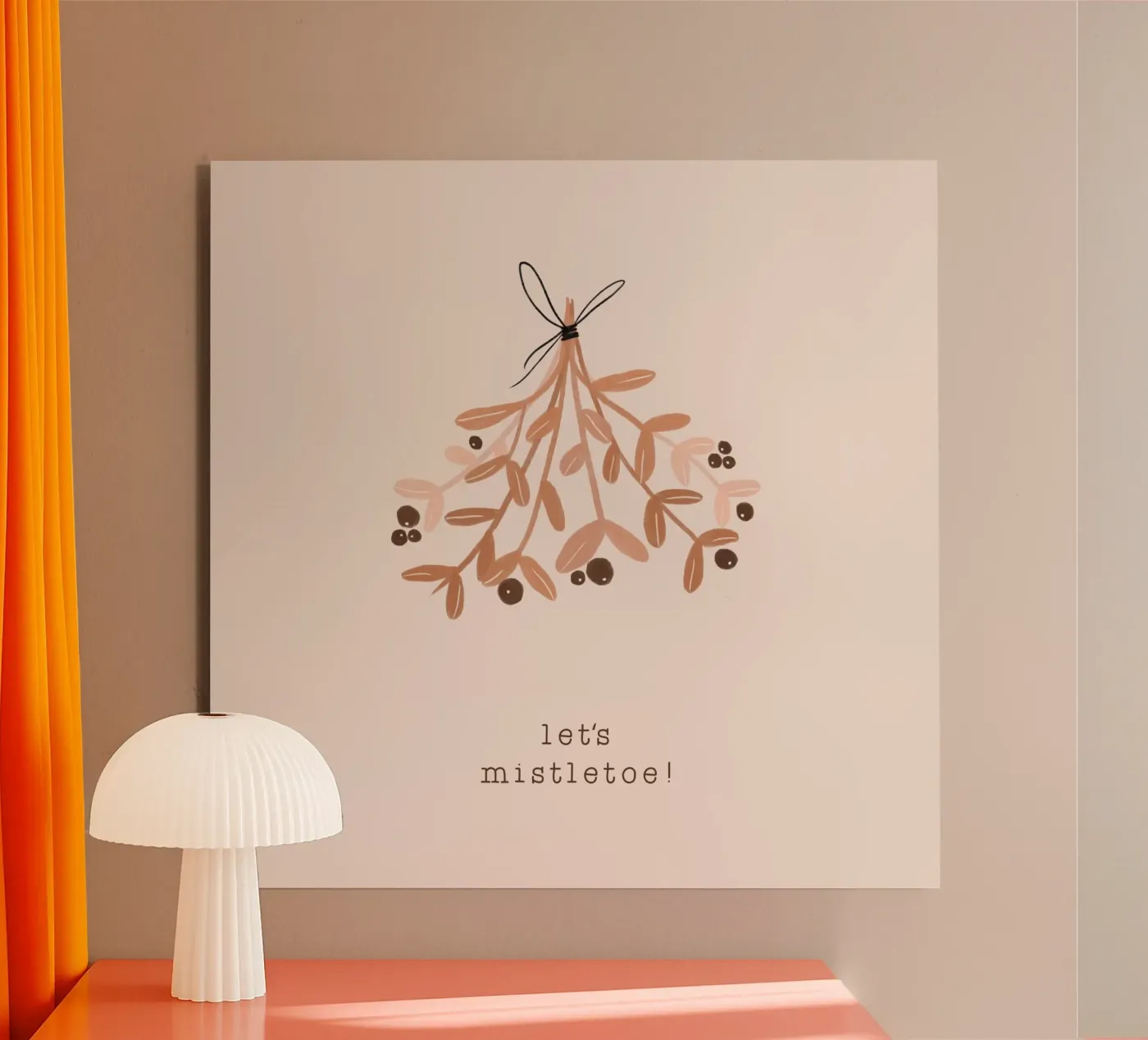 Blush Let's Mistletoe panneau forex de Orara Studio