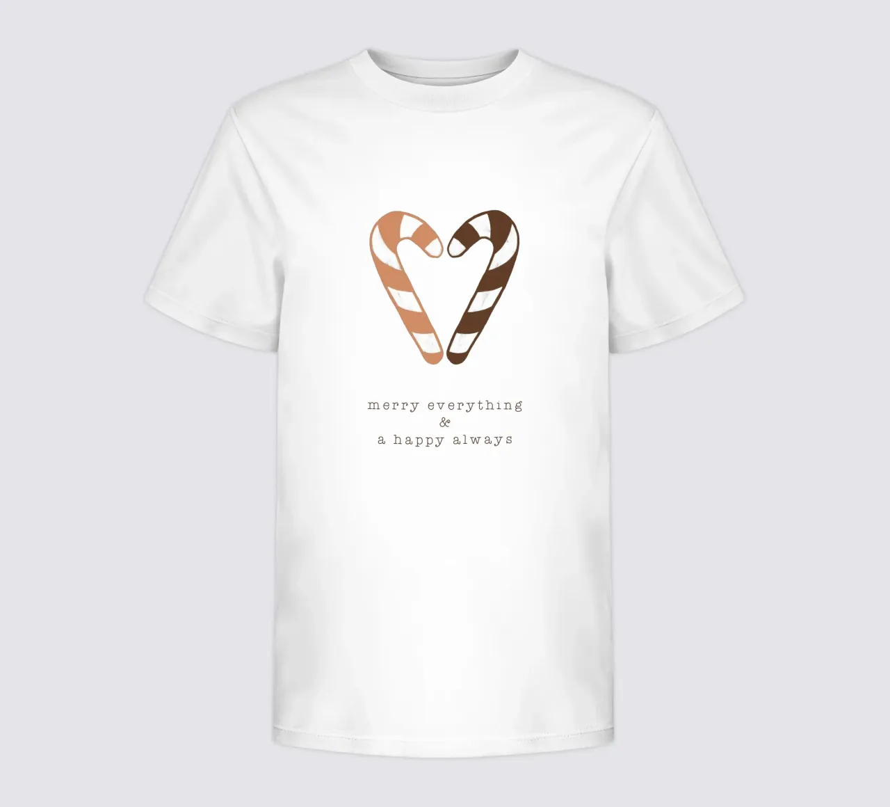 Blush Merry Everything & A Happy Always t-shirt bambini da Orara Studio
