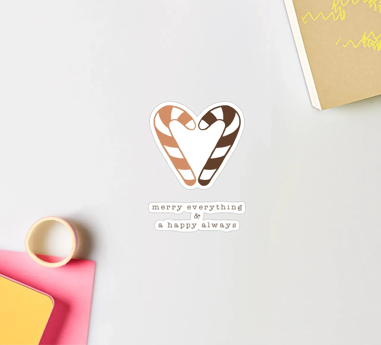 Blush Merry Everything & A Happy Always adesivo da Orara Studio