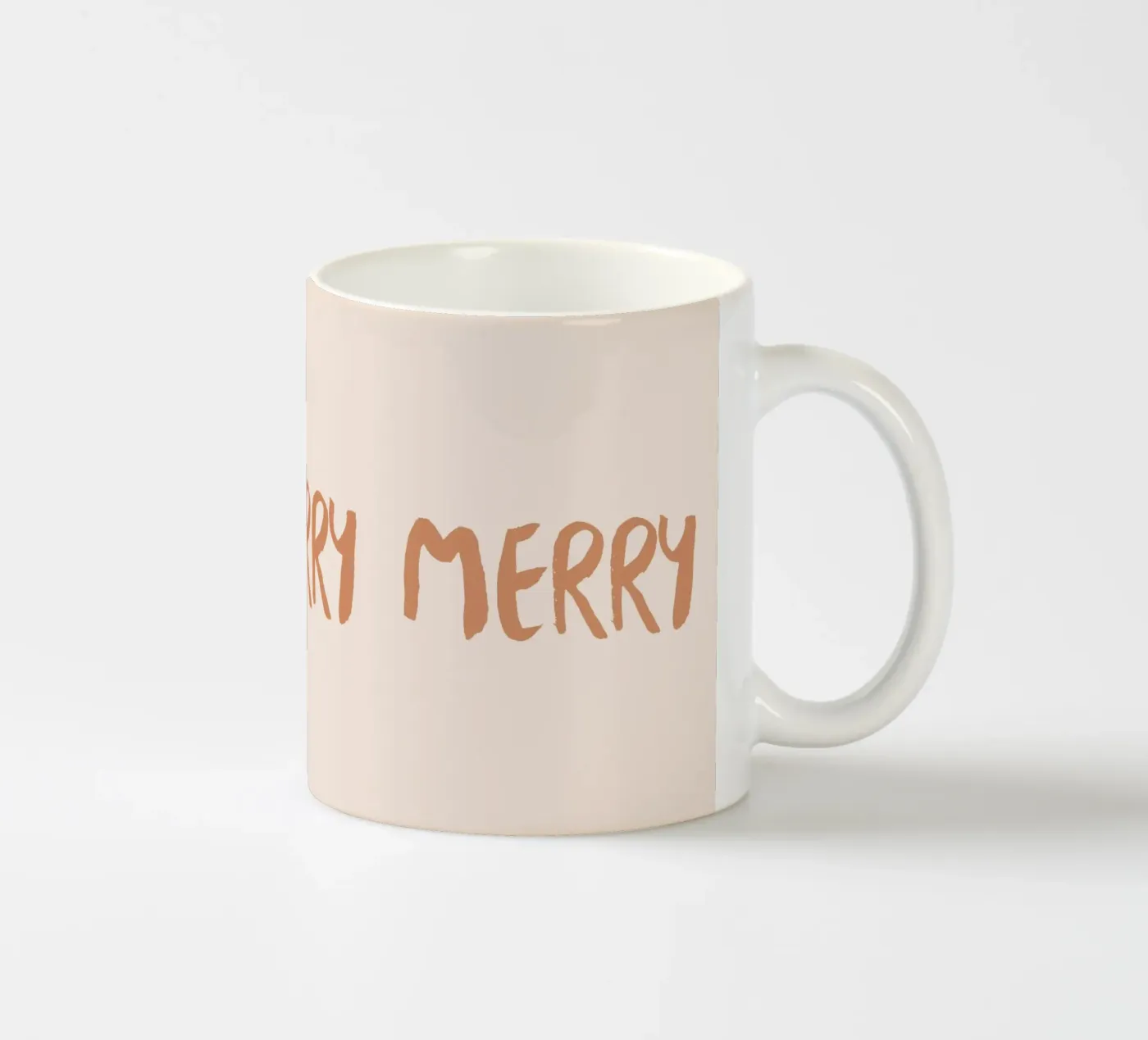 Blush Merry ceramic mug by Orara Studio