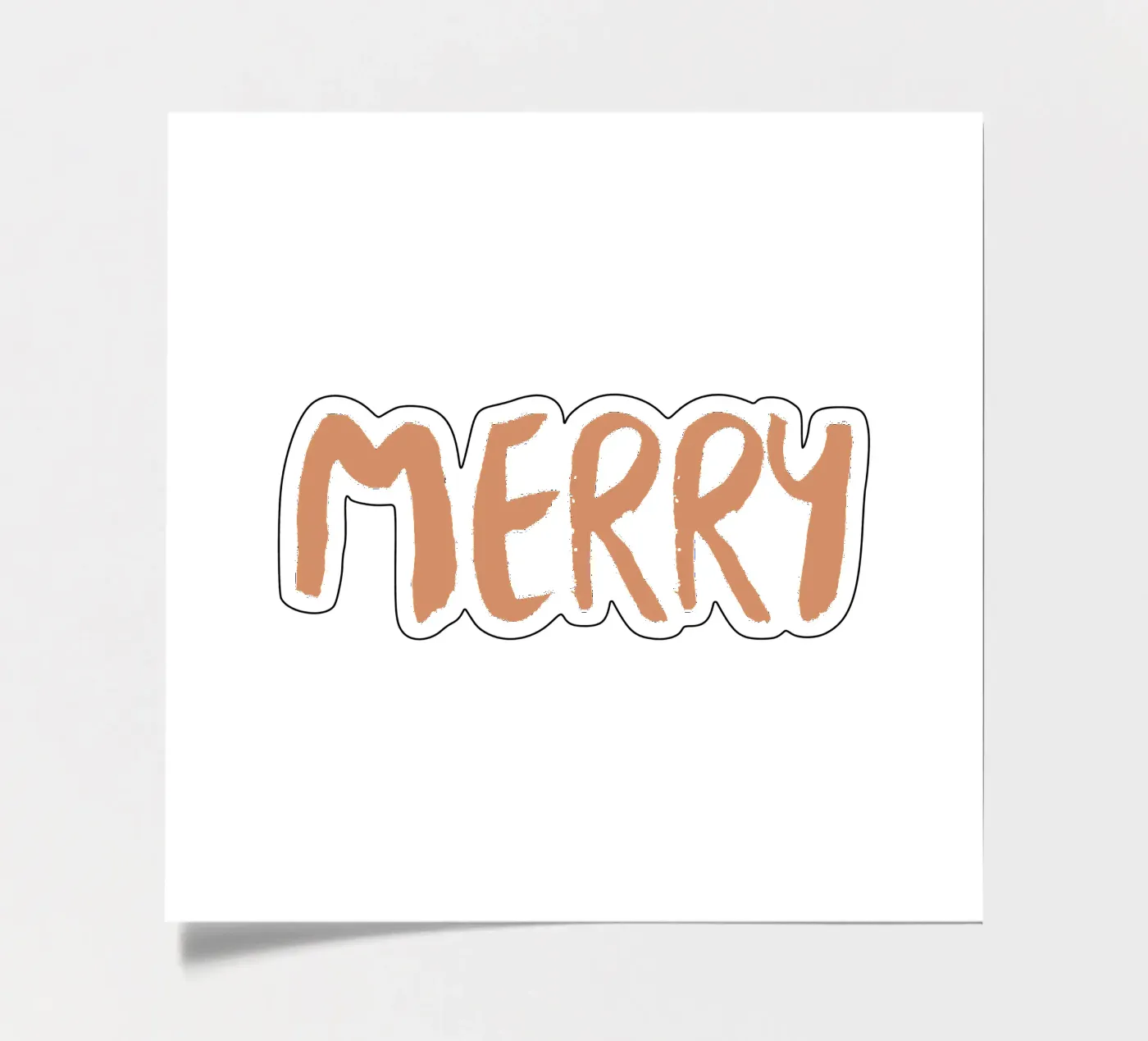 Blush Merry sticker sheet by Orara Studio