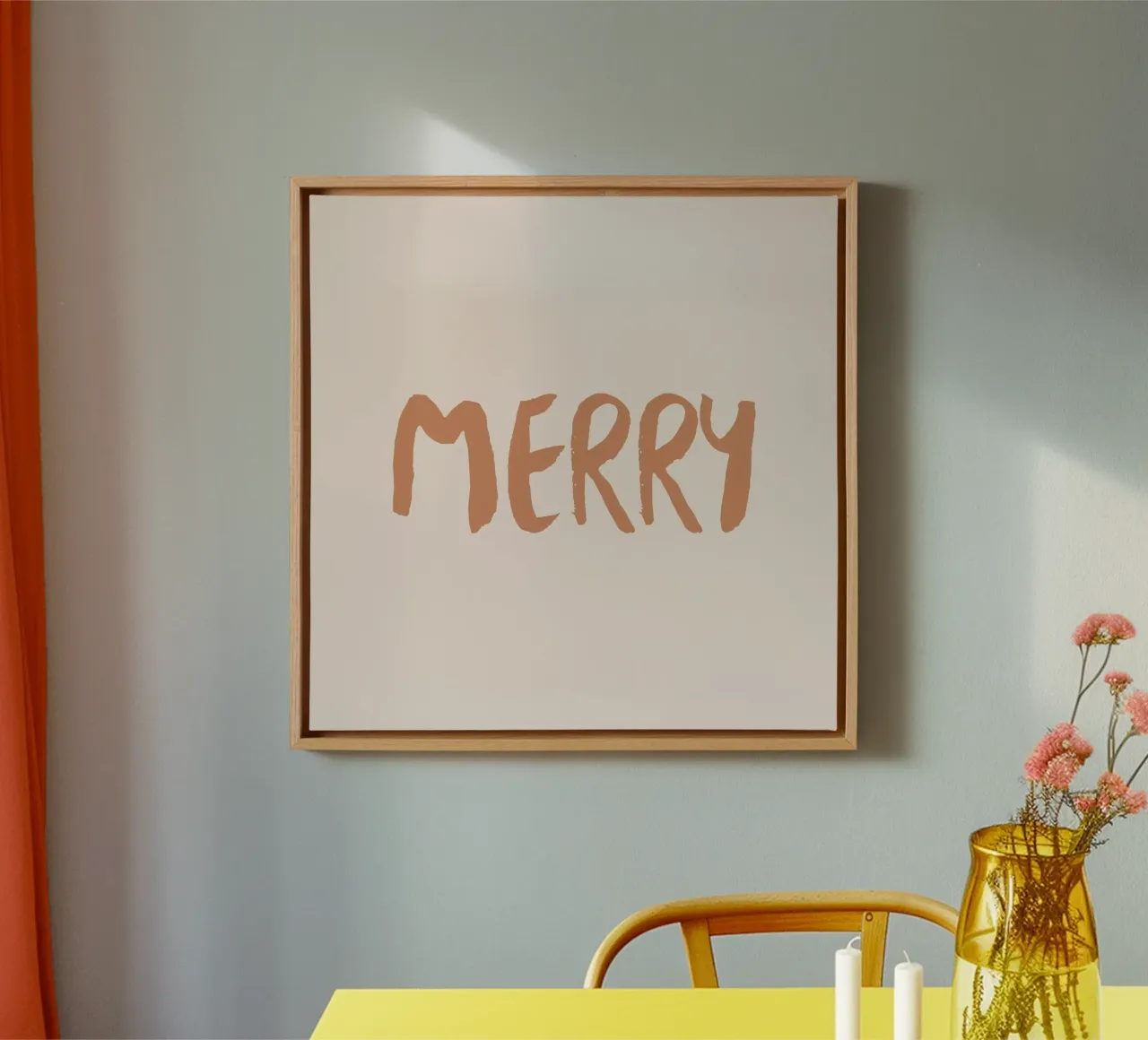Blush Merry canvas by Orara Studio