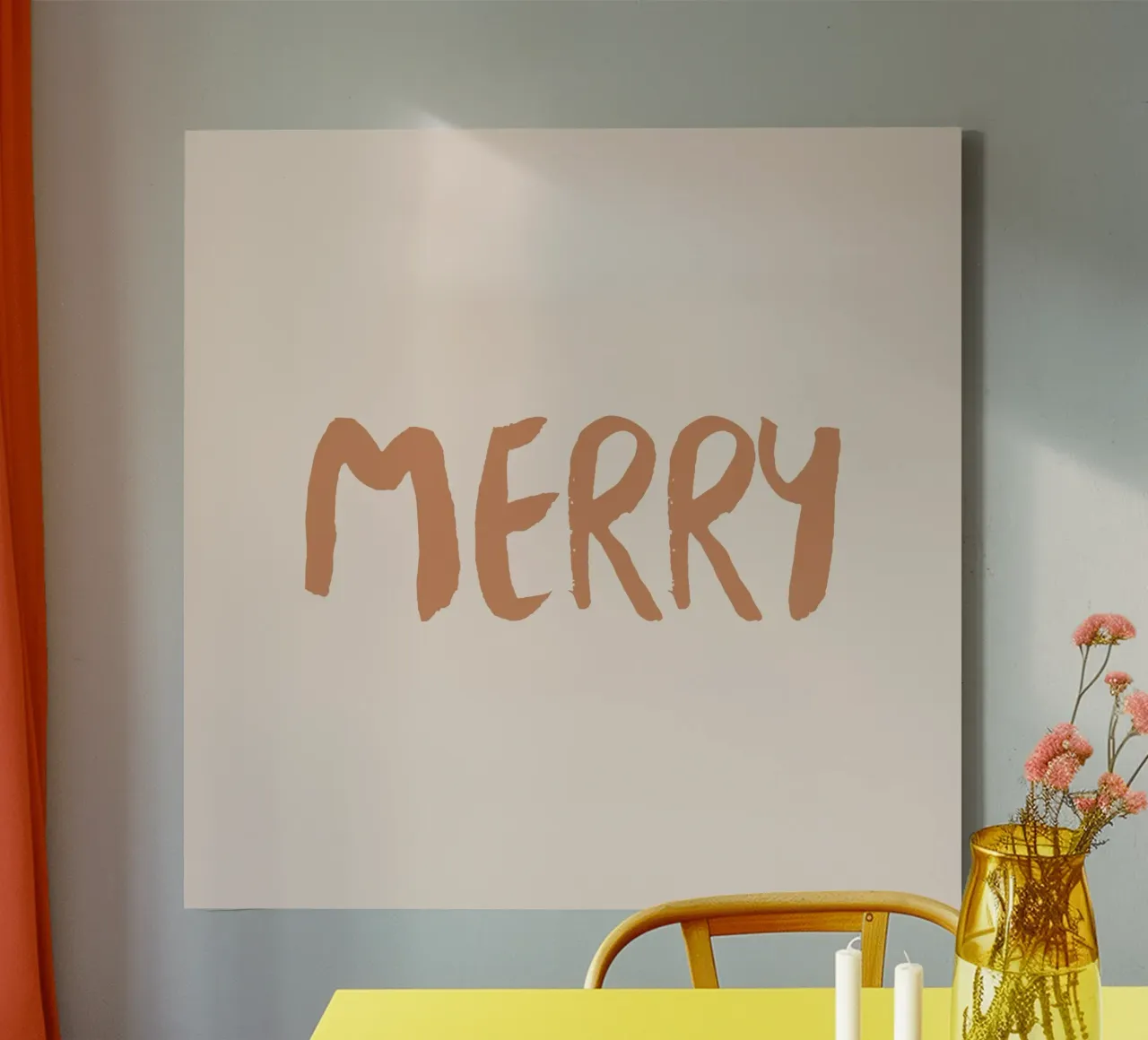 Blush Merry canvas by Orara Studio