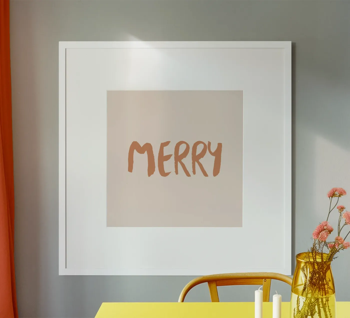 Blush Vrolijk poster van Orara Studio